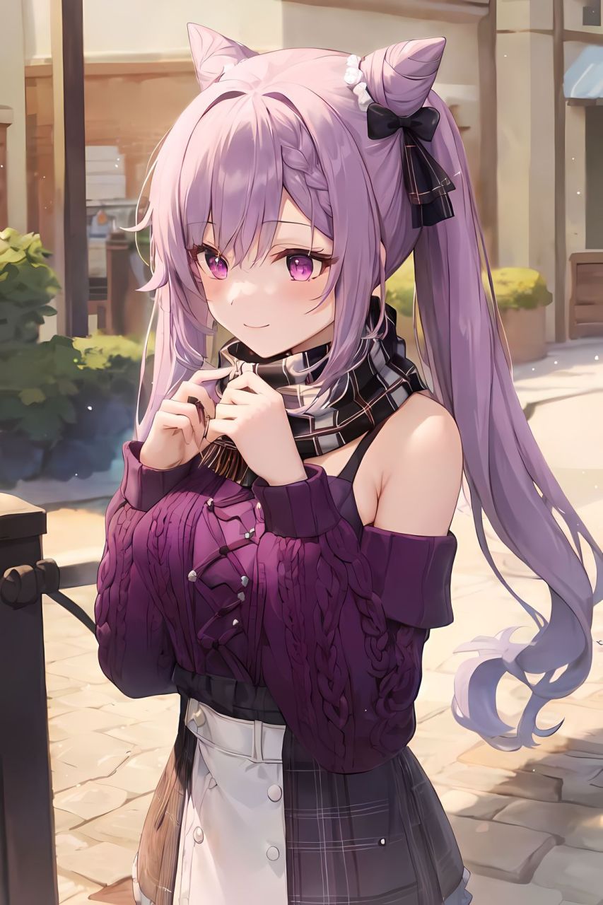 刻晴的毛衣外套写真秀～#原神