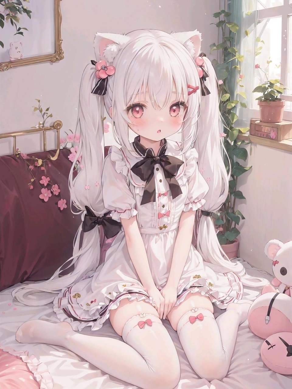 只会长着小嘴巴,喵喵喵～#动漫# #8023# #二次元