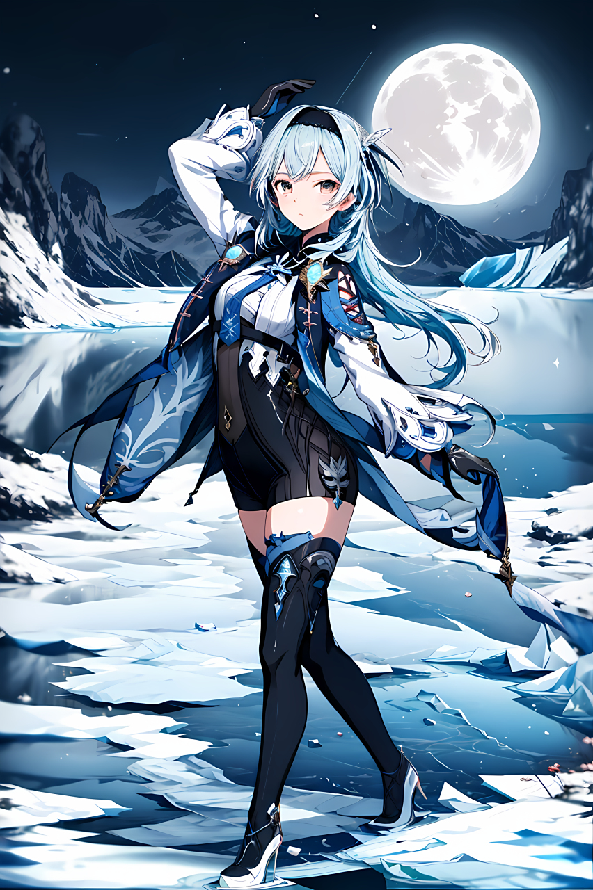 优菈:"月亮之下我是无敌的,快叫老婆!"#原神