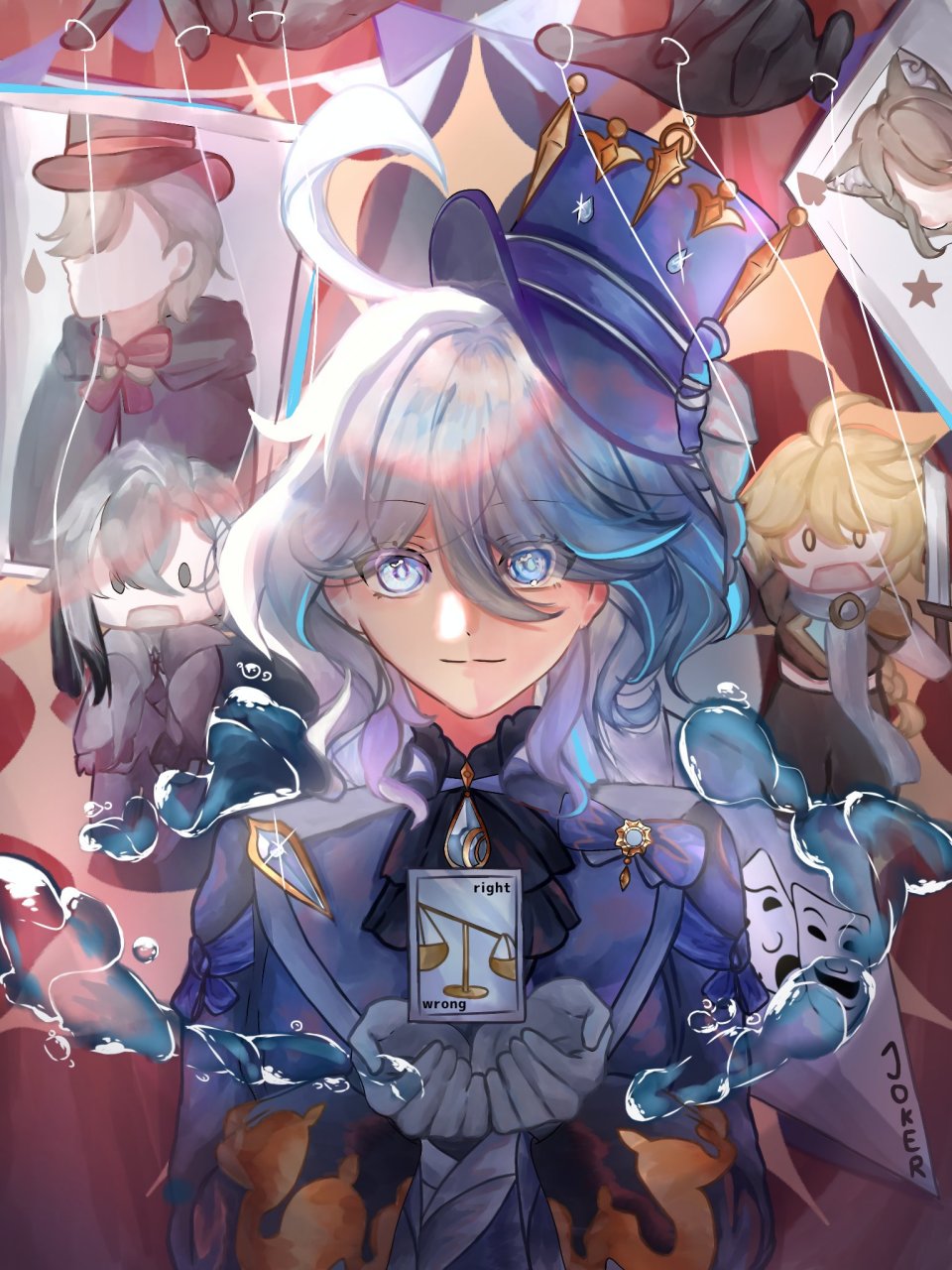 水神的天平已经向你倾斜,这年头,看个动漫人物都眉清目秀的!