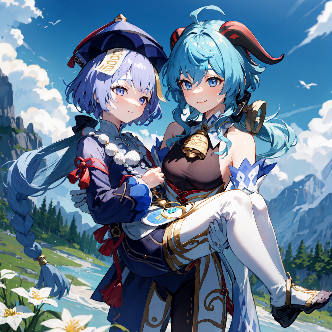 甘雨:"七七?抱走!"来自画师durt#原神