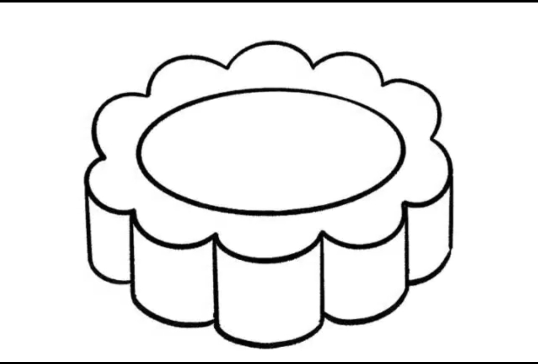月饼简笔画