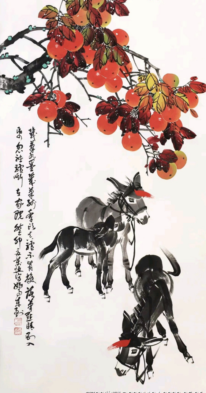 王万恒-精品书画毛驴图请欣赏