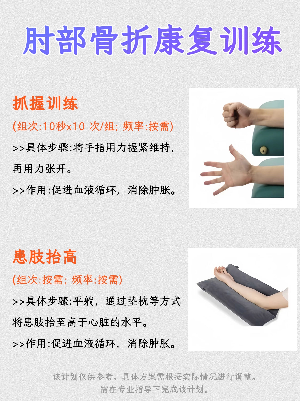 作用:促进血液循环,消除肿胀.