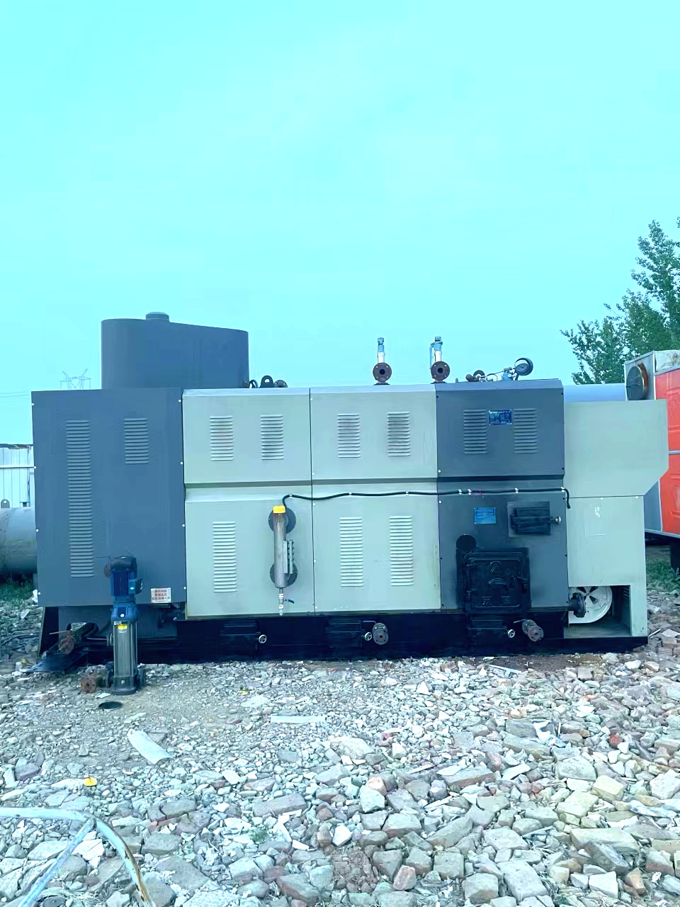 吨超导式生物质蒸汽发生器,浙江双峰锅炉有限公司制造,2020年10月份