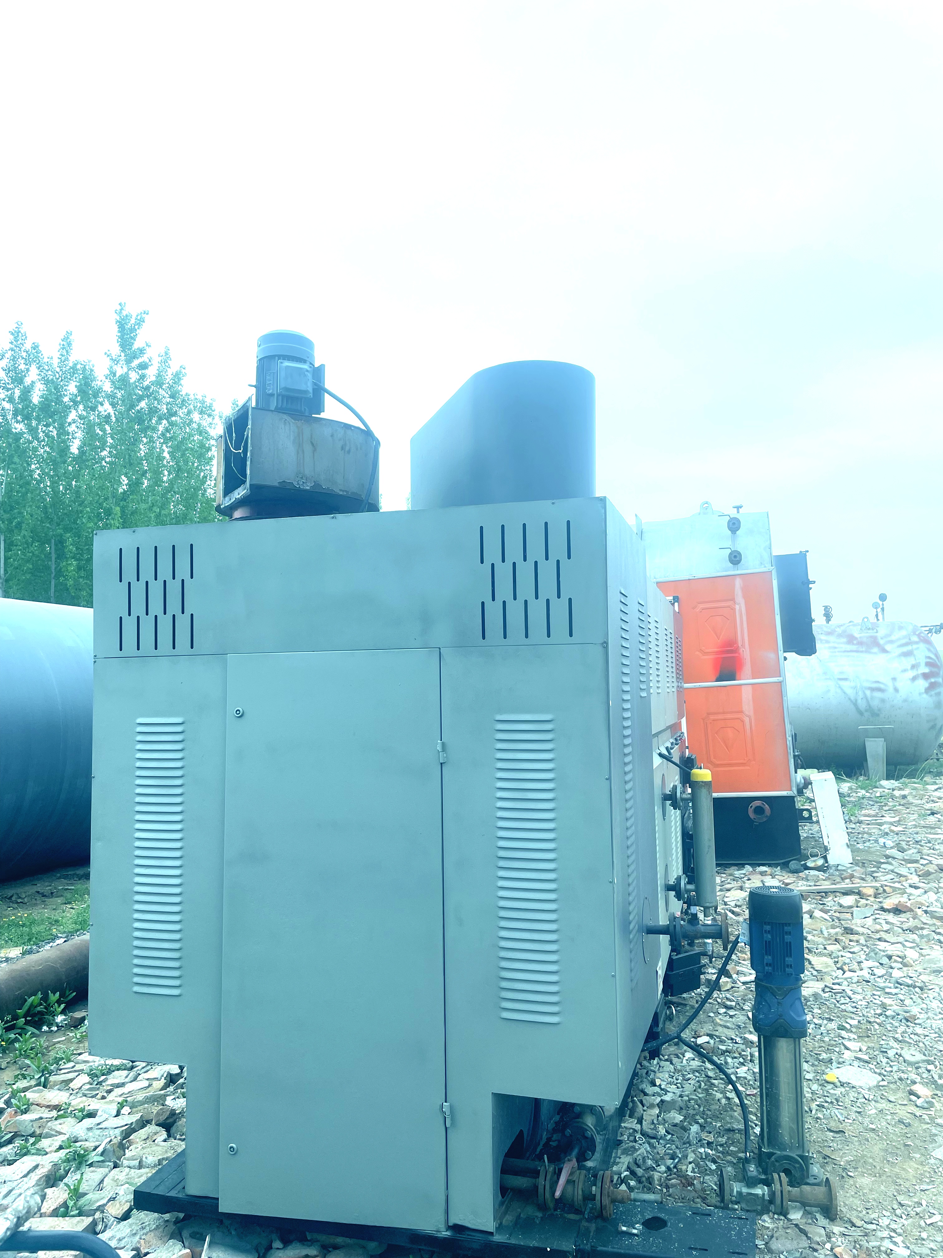 吨超导式生物质蒸汽发生器,浙江双峰锅炉有限公司制造,2020年10月份