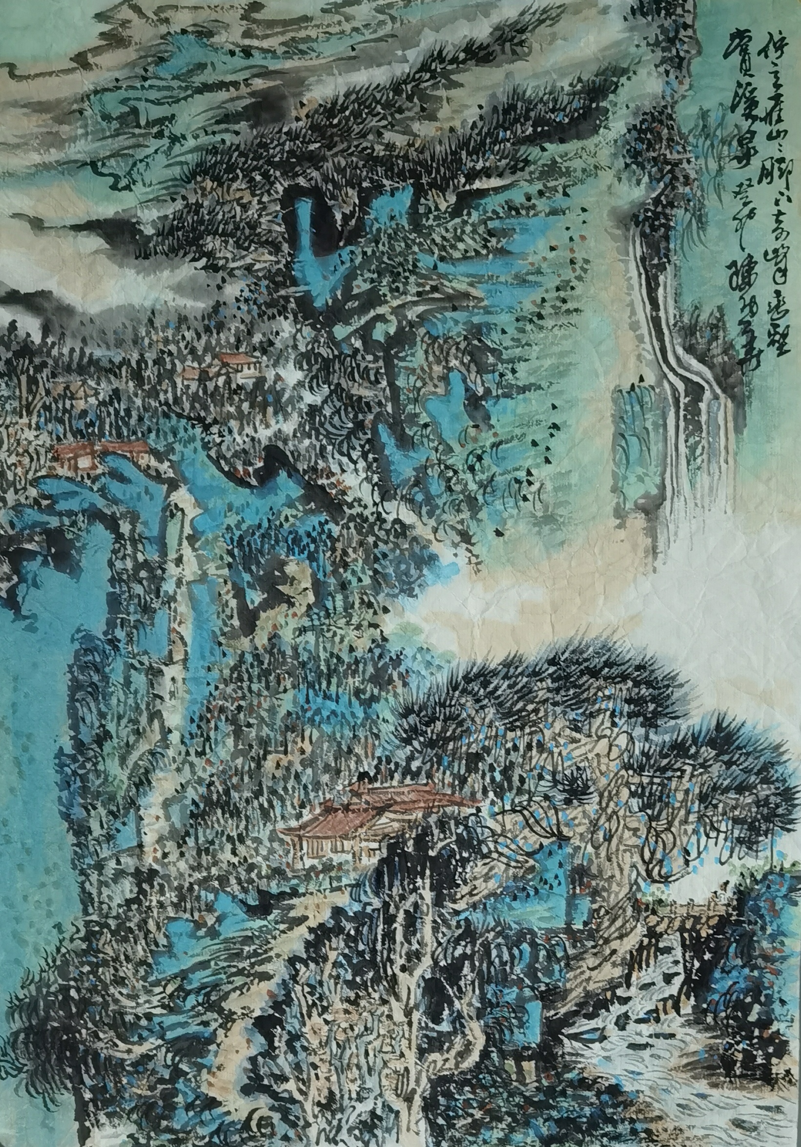 陈幼华中国画l山水——山水之乐:云雾缭绕的仙境体验  曾经,我踏入了