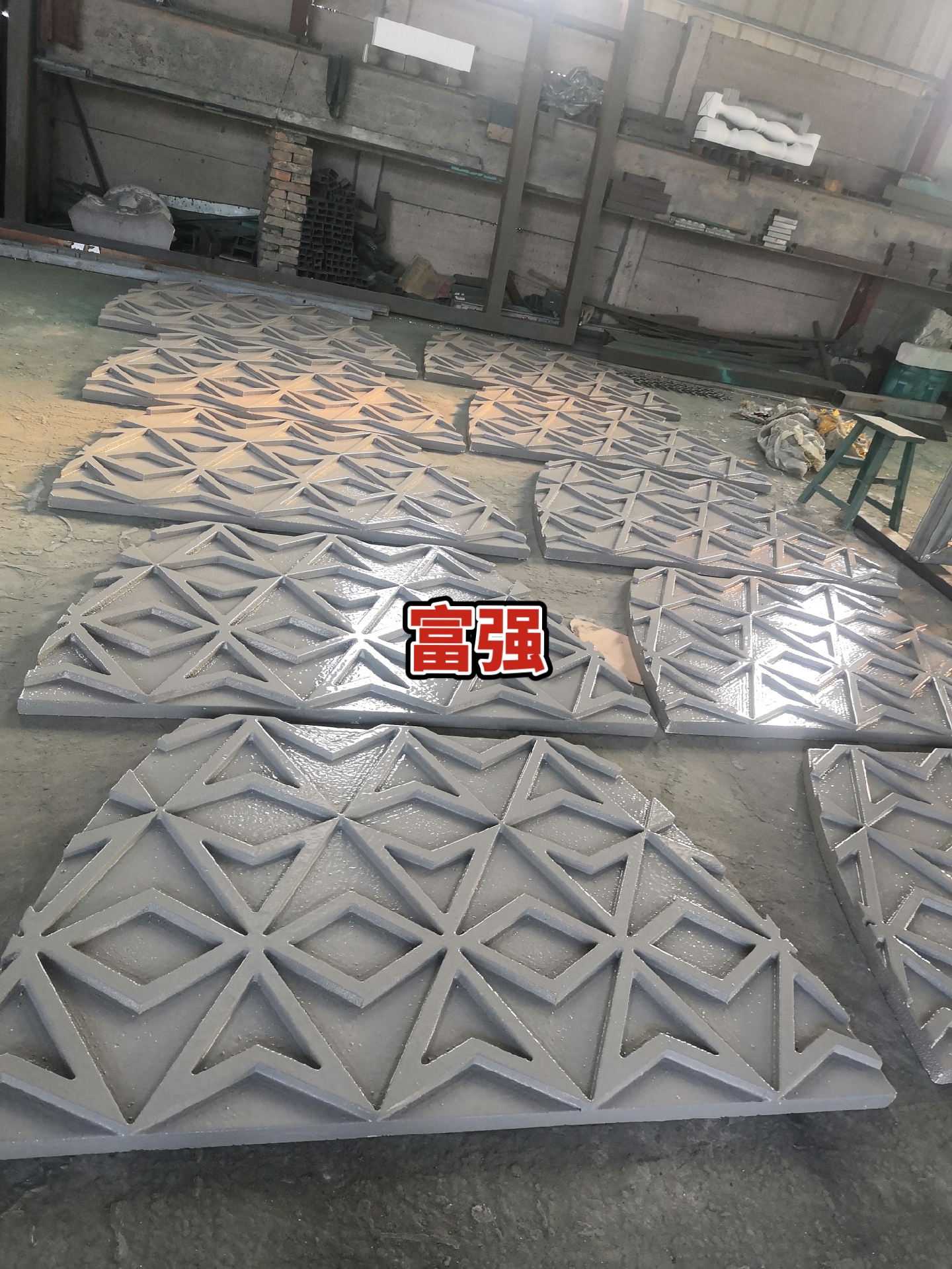 新中式外墙装饰eps泡沫浮雕