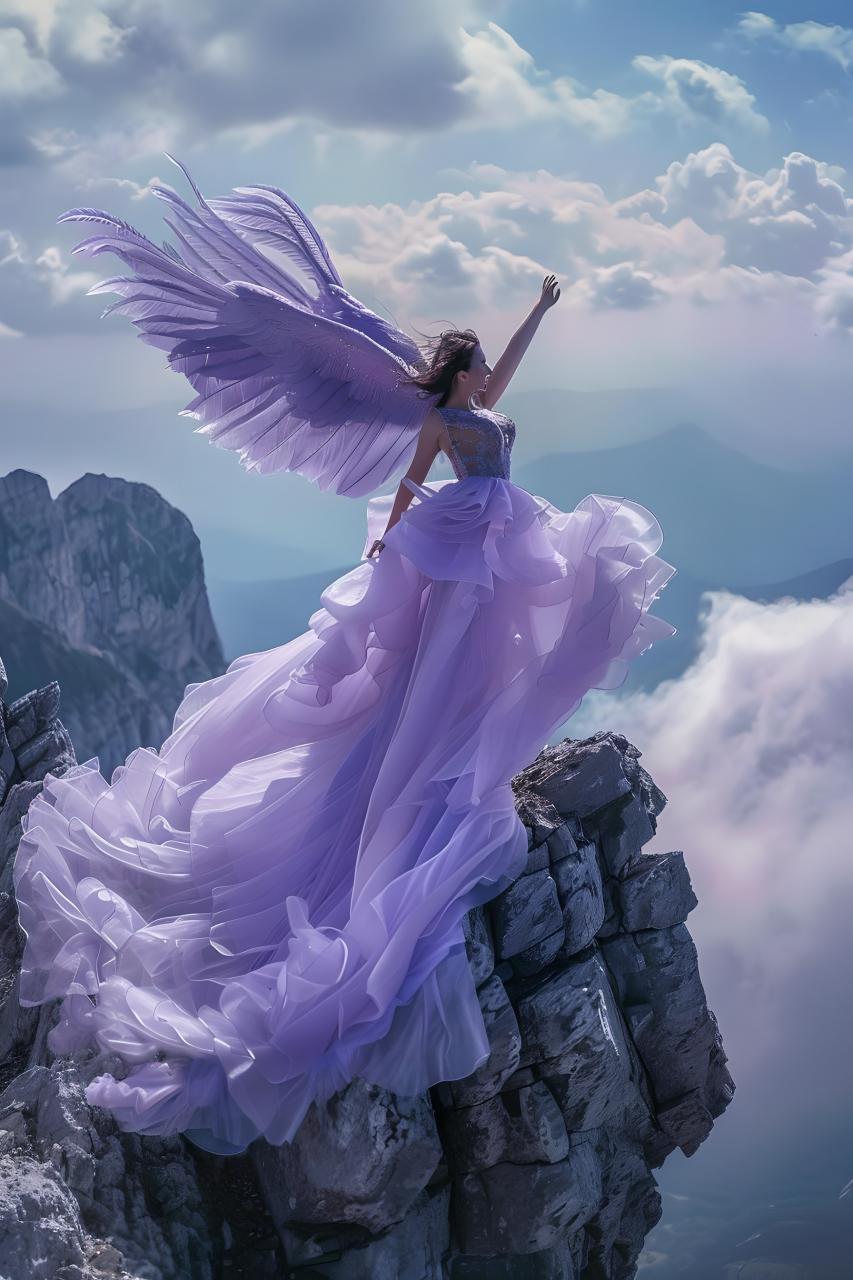 美丽天使,无需文字描述有多美#艺术# #风景画# #风景# #动态连更挑战