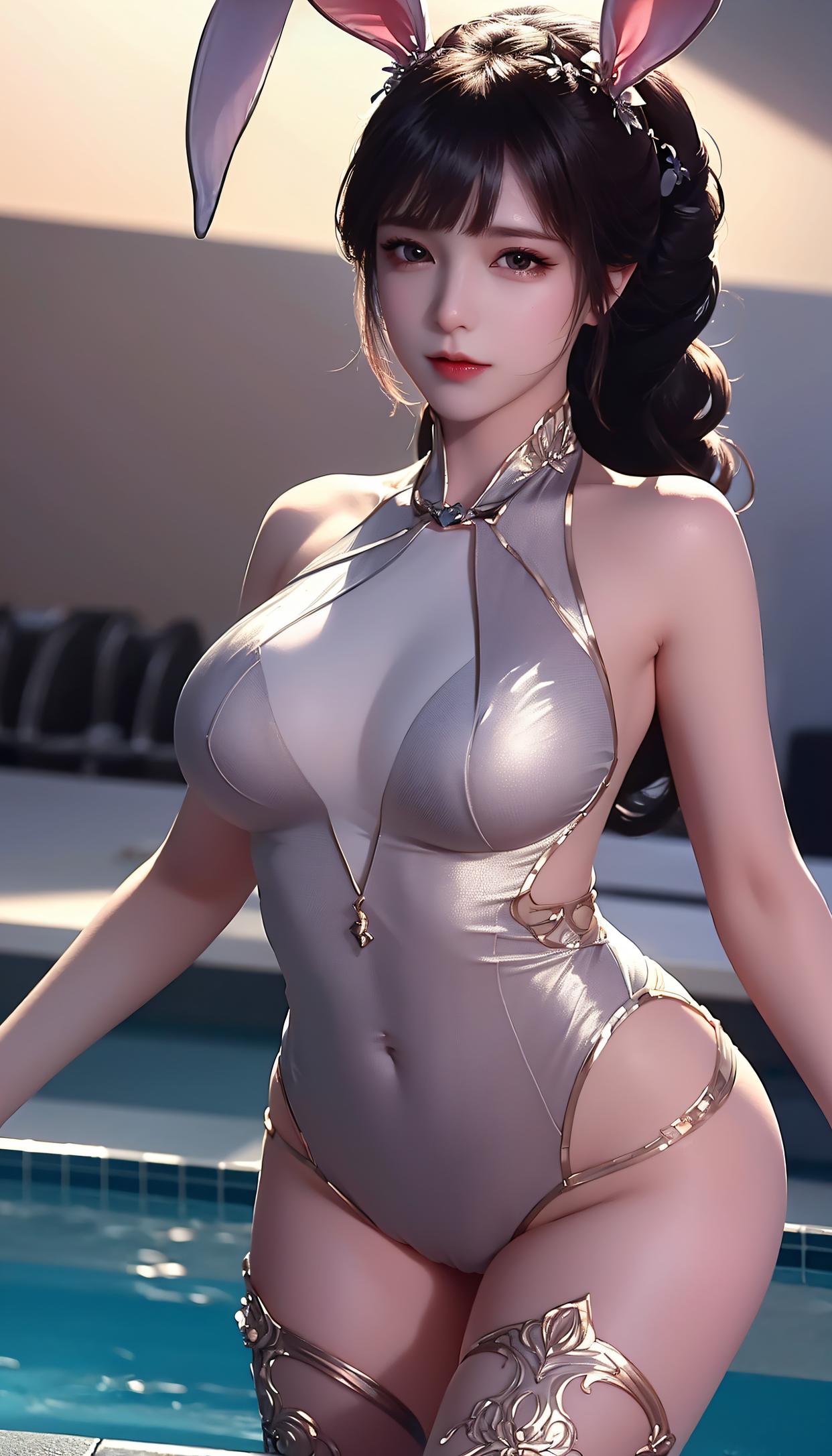 美丽的泳衣小舞,魅惑动人