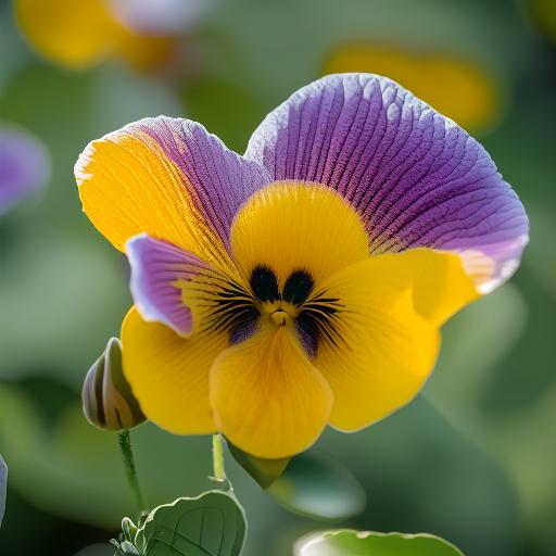 三色堇花,又称三色花,紫堇花