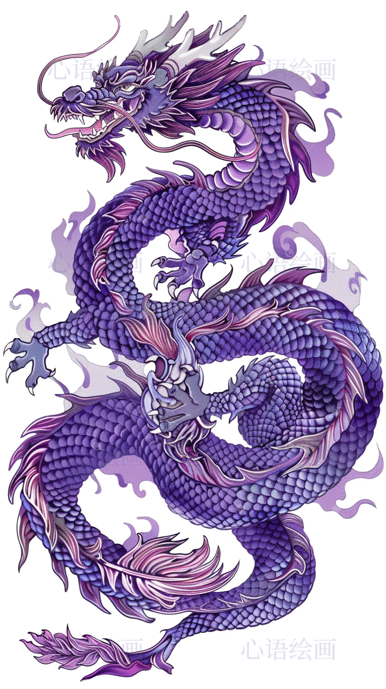 六种不同颜色的龙哪一种是你的精神象征#画画交流组# #热点引擎计划