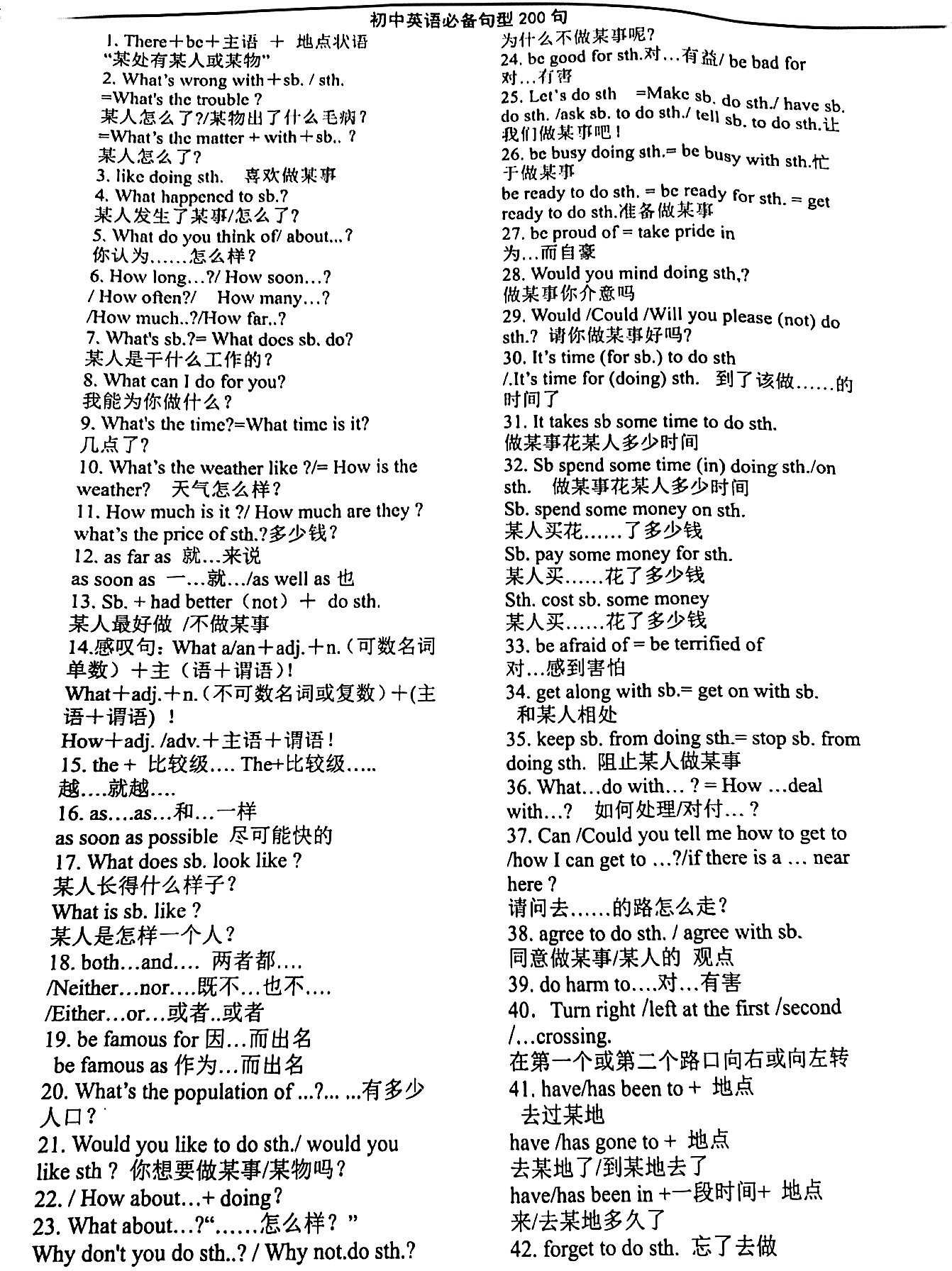 中考英语句型 第2张
中考英语句型 第2张