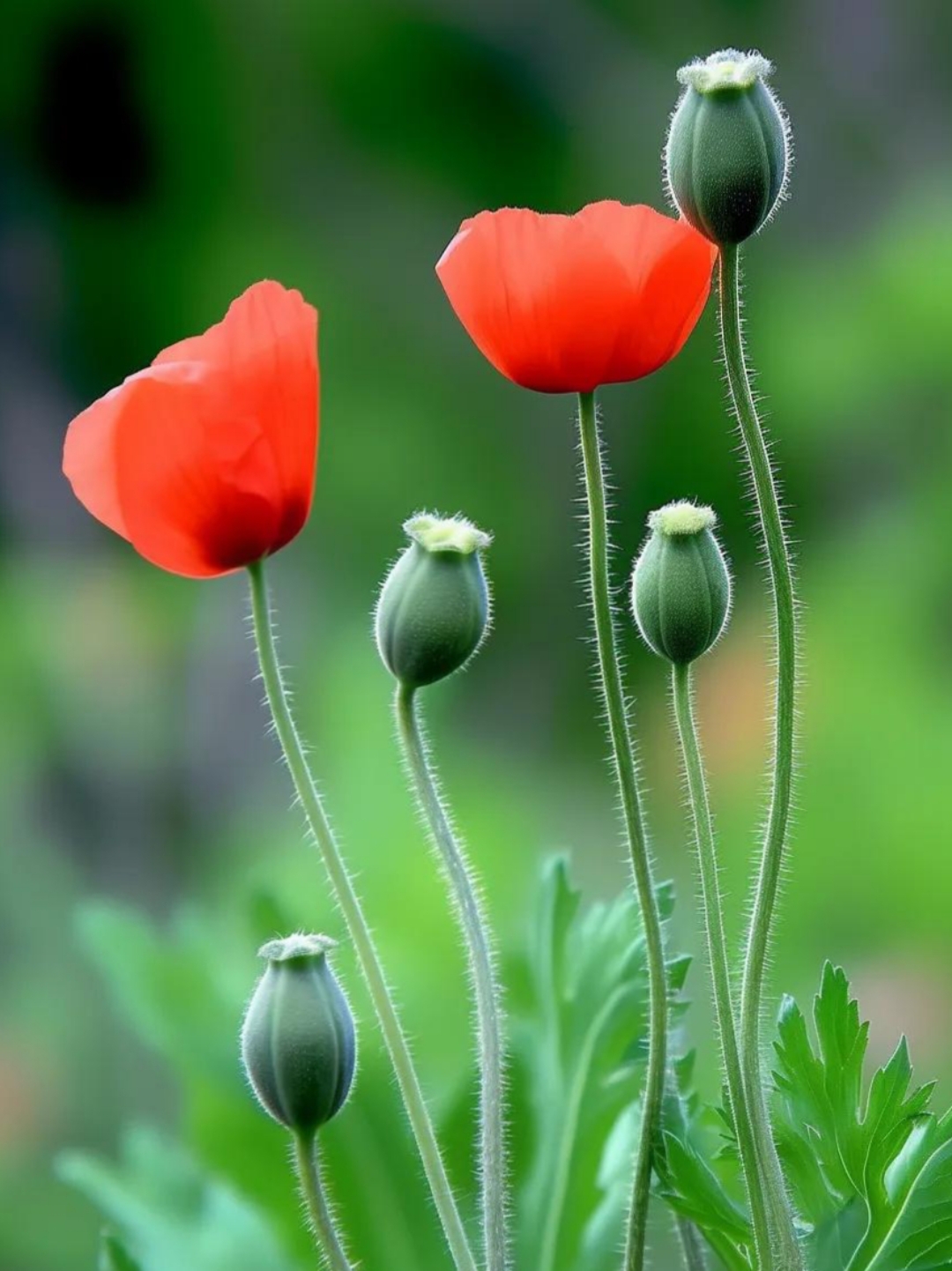 在这个炎热的夏日里,欣赏美丽的花和绿色植物,忘却了外界的喧嚣和烦恼