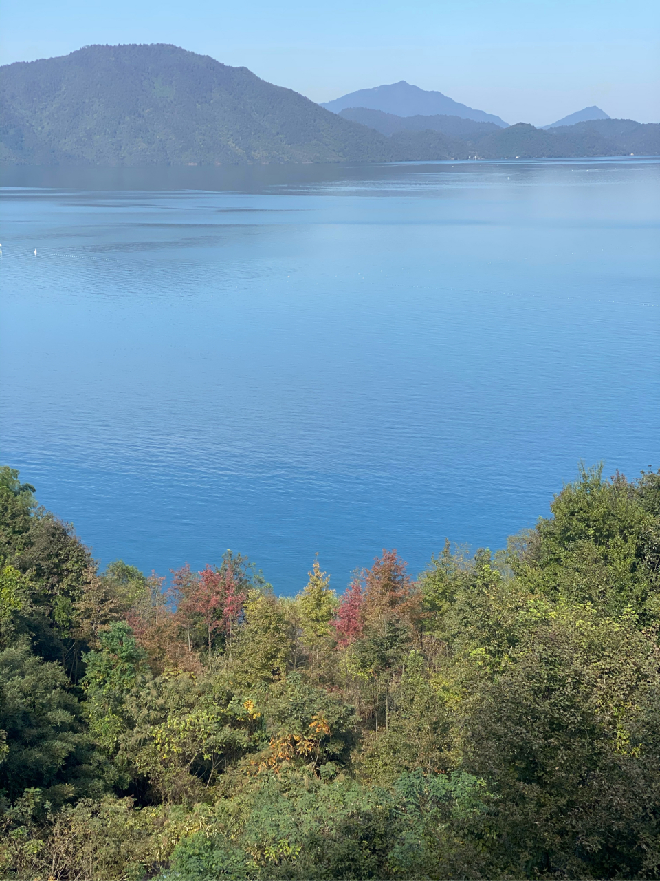 太平湖的湖面平静似镜,给人心灵沉静的感觉.#我眼中的秋天