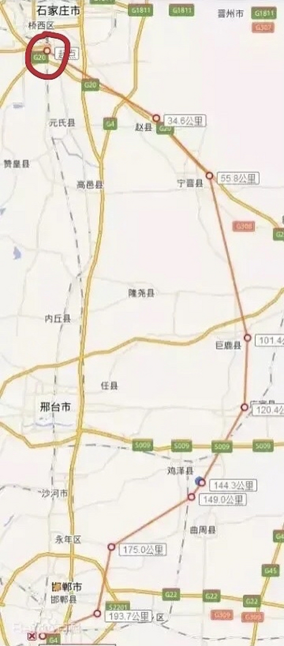 石邯城际铁路石家庄起点站选址猜测.