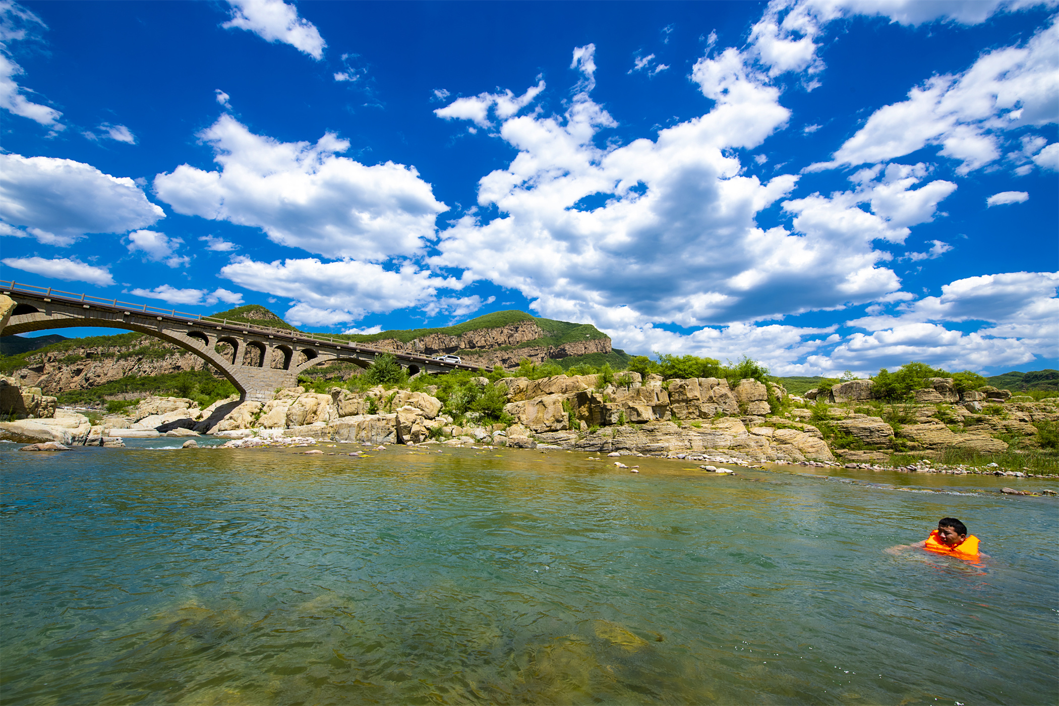 井陉母亲河甘陶河风光.