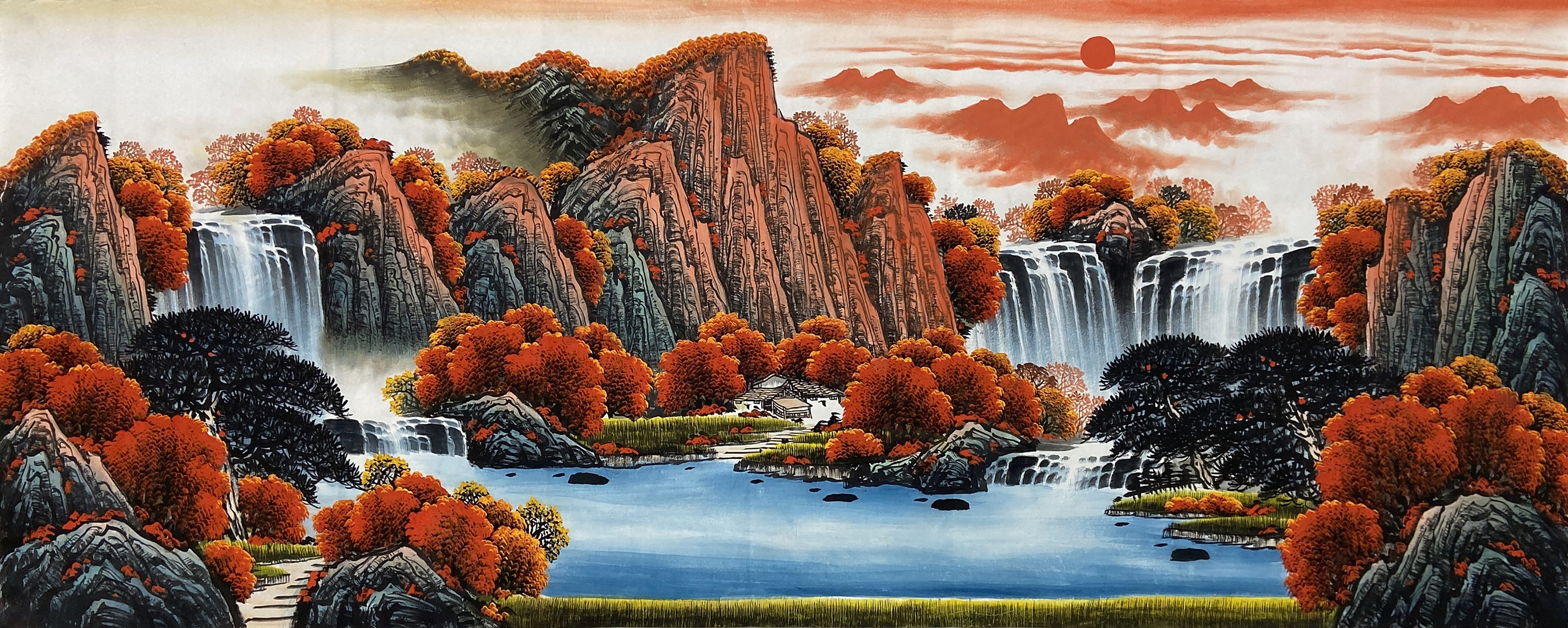 风水中寓意着招财转运,前有财源不断,后有靠山,寓意基业长青,生活事业