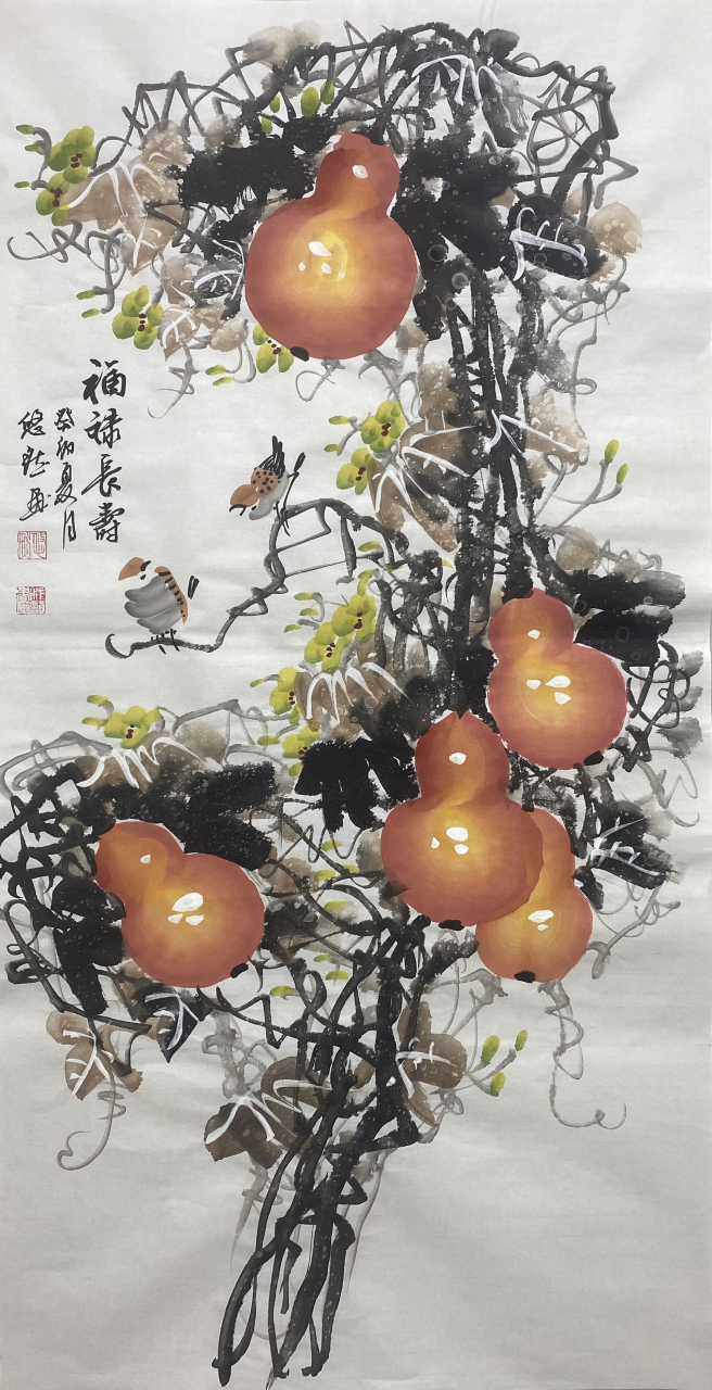 葫芦是福禄的象征,有多子多福,五福盈门之意.