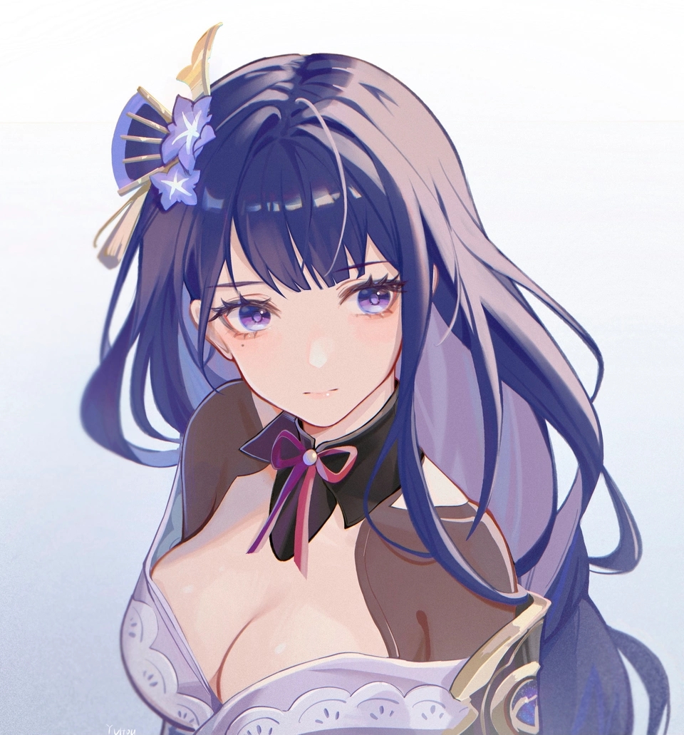 雷电将军[色][色][色][色]点赞关注私信我拿原图#原神同人动漫# #原神