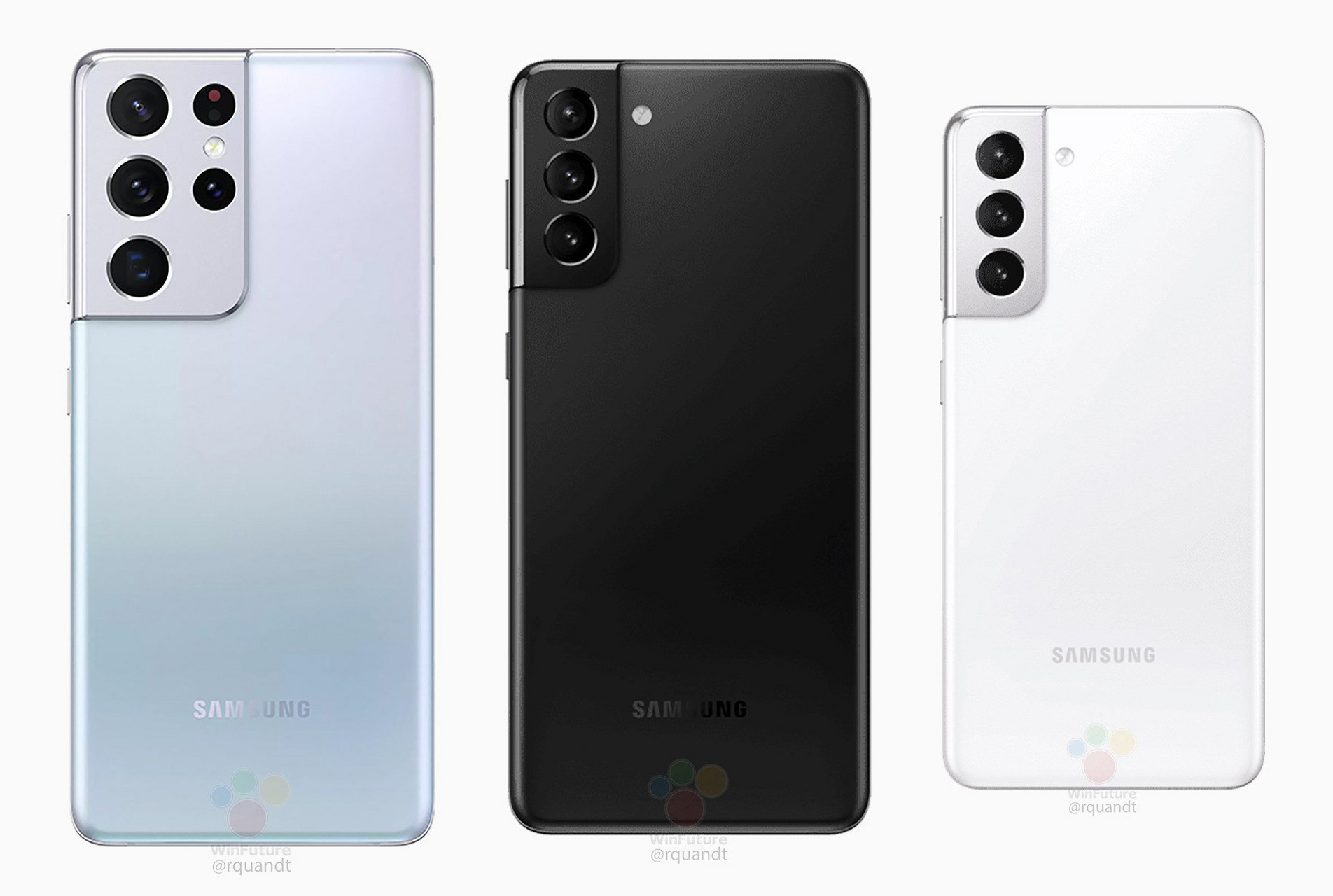 三星galaxy s21,s21 ,s21 ultra真机渲染图来了,你觉得哪个好看?
