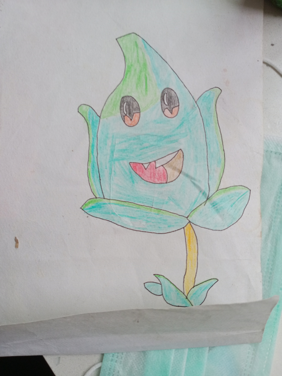 突然发现小时候画的逆时草.