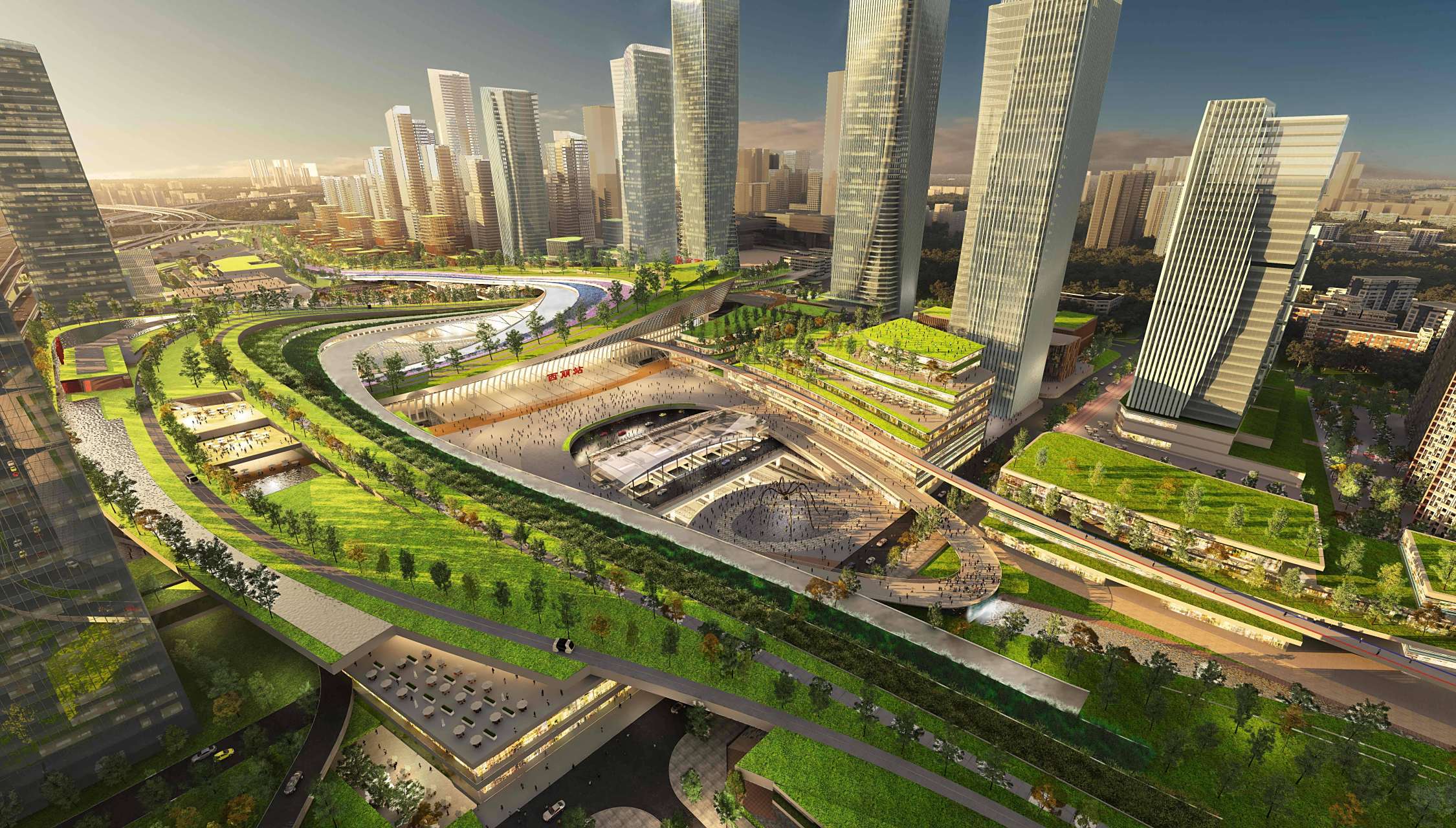 广深港高铁接入西丽高铁站 据最新消息,西丽综合交通枢纽将引入4条