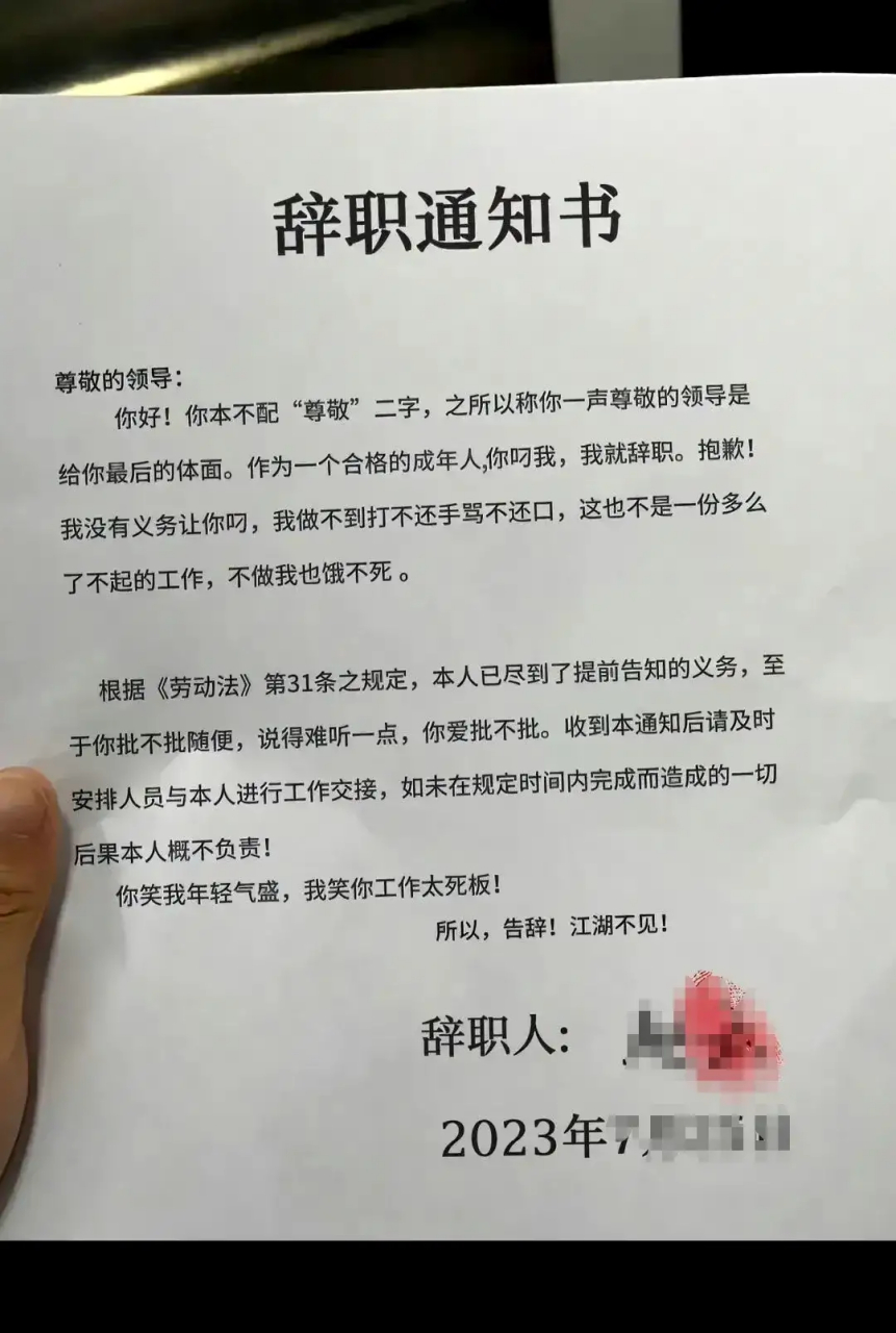 最牛辞职信# #职场# #熊孩子的搞笑日常