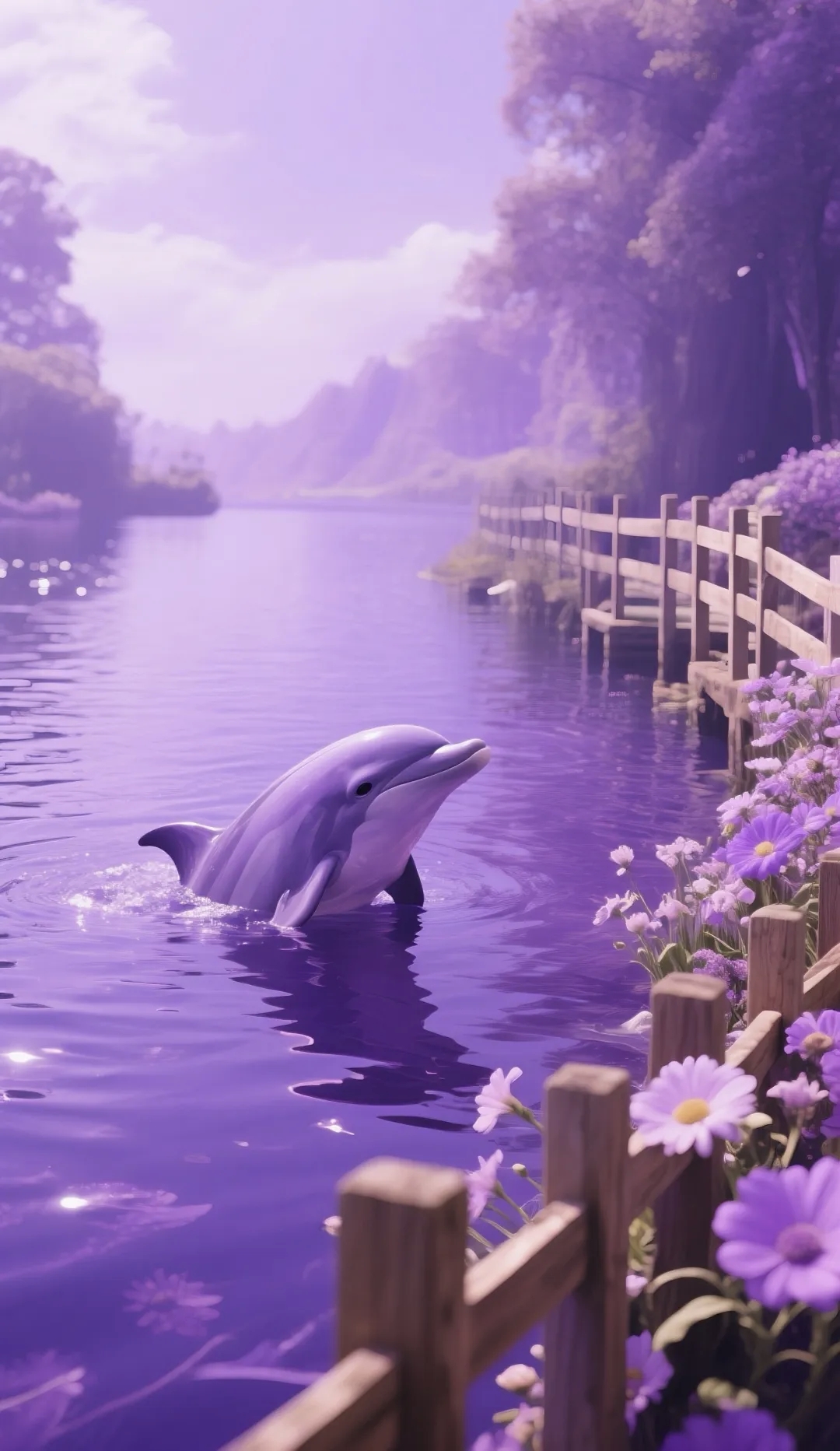 (紫色系手机壁纸)#今日早安