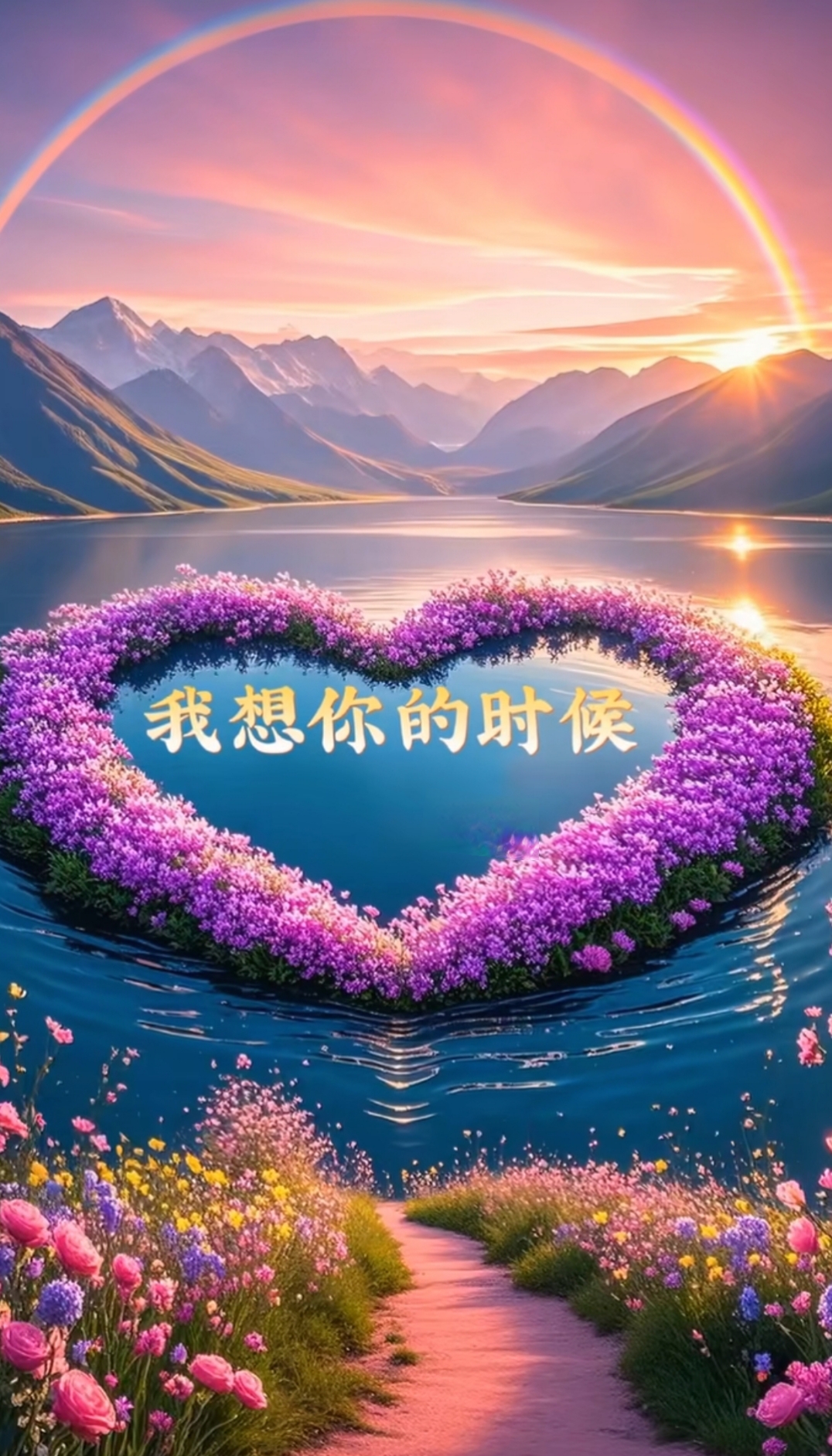 我多想,我想你的时候,你也在想我;我才梦见你的时候,你也梦见了我