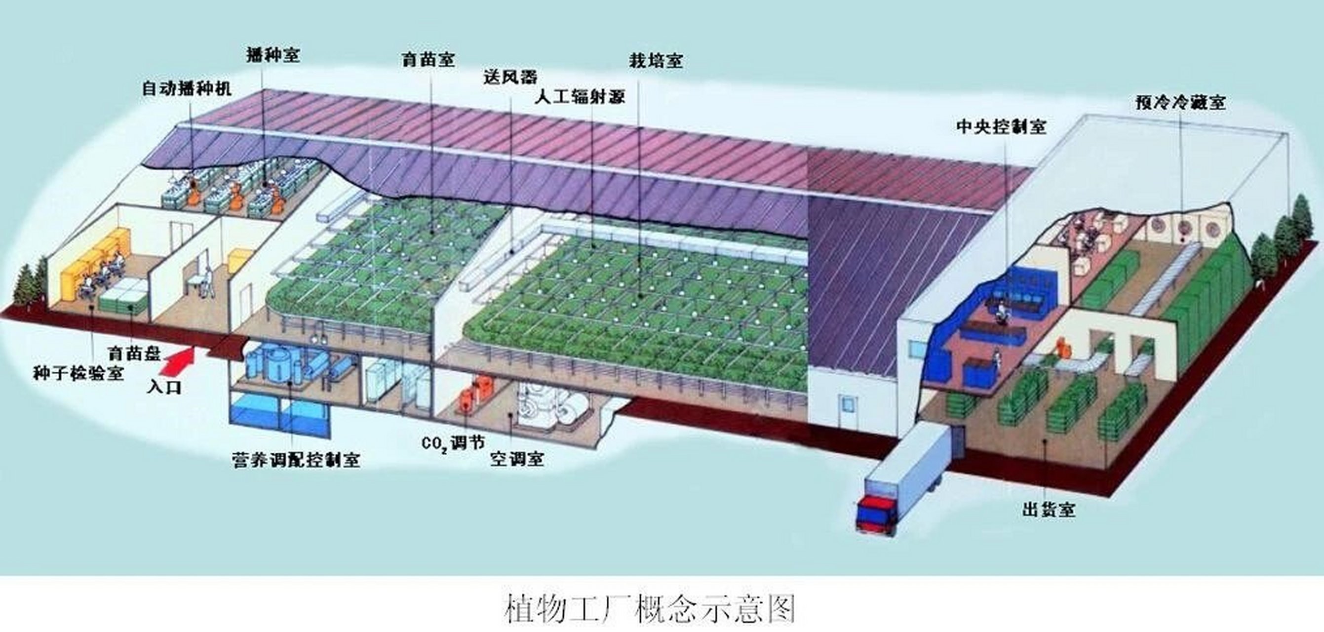 植物工厂 是通过设施内高精度环境控制实现农作物周年连续生产的