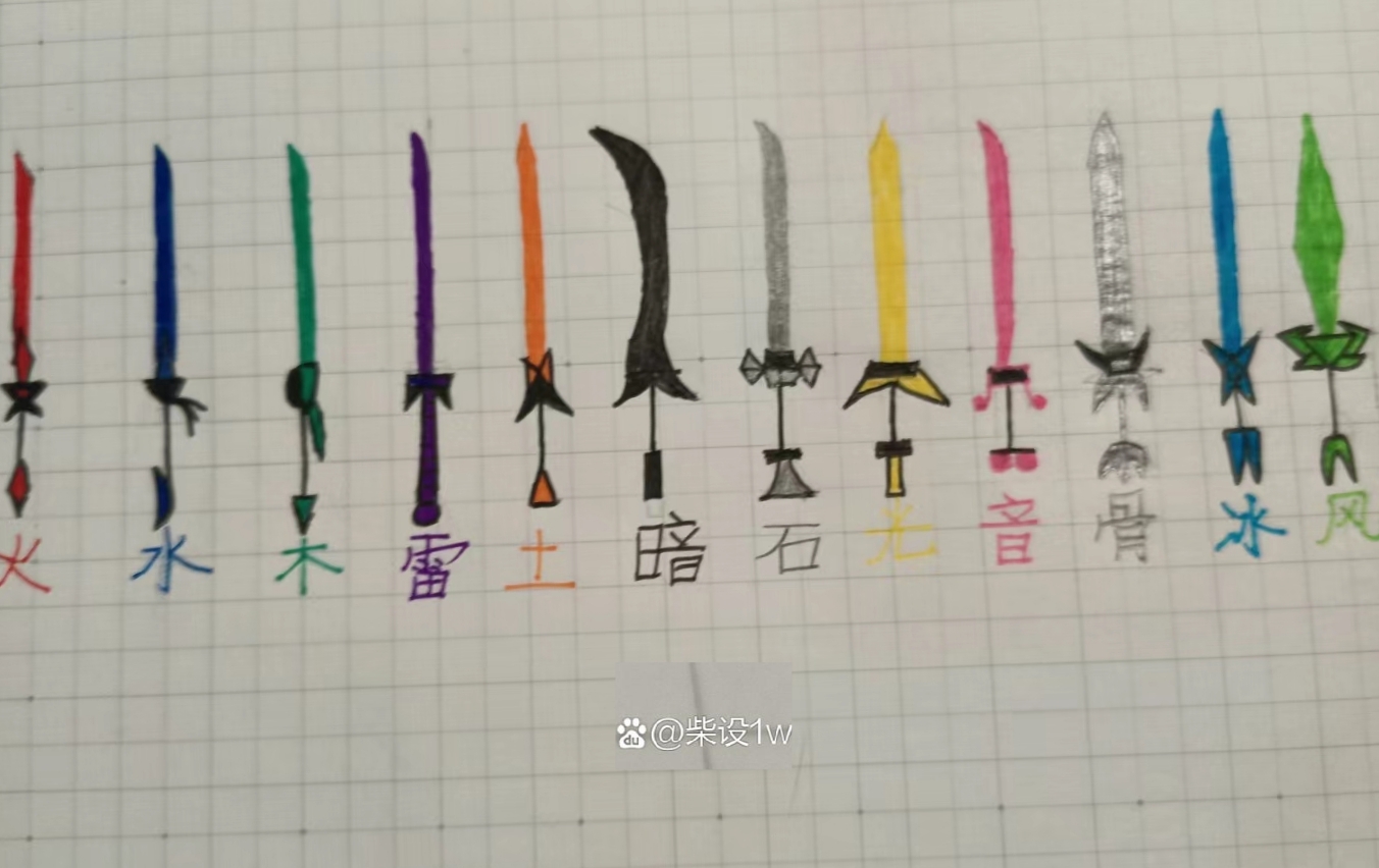 武器简笔画大全步骤图片