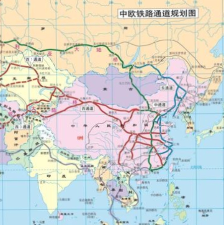 中欧高速公路路线图图片