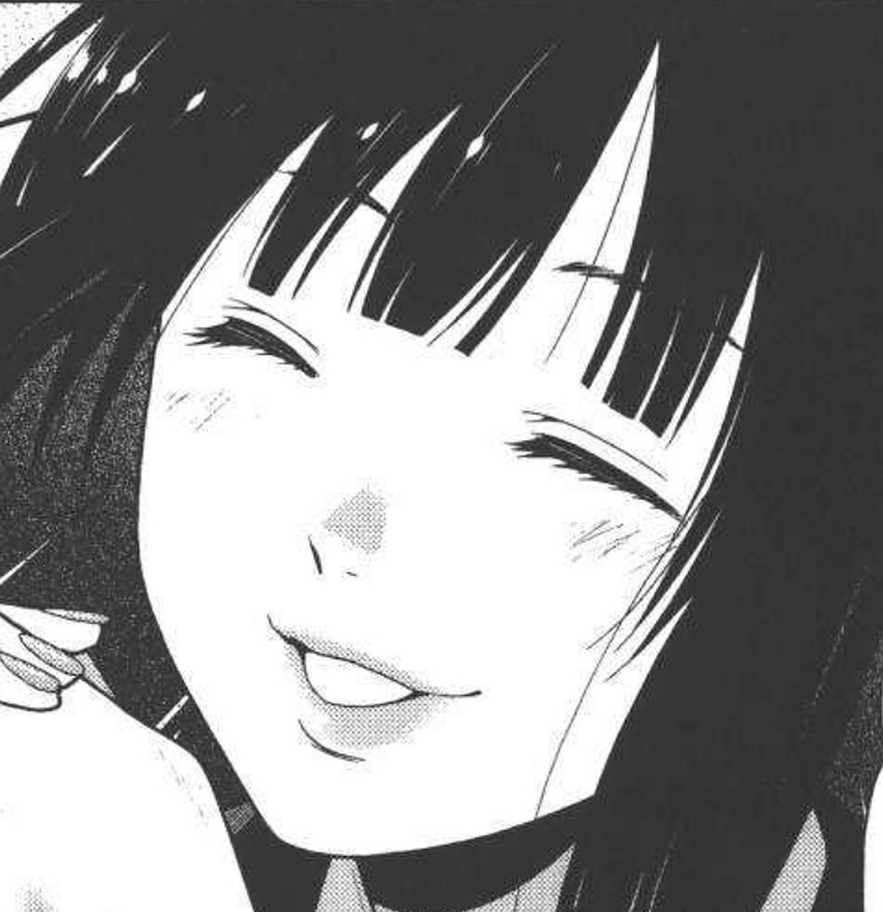 【狂赌之渊丨蛇喰梦子黑白漫画自截头像】 ["赌博便是,越疯狂越有趣"