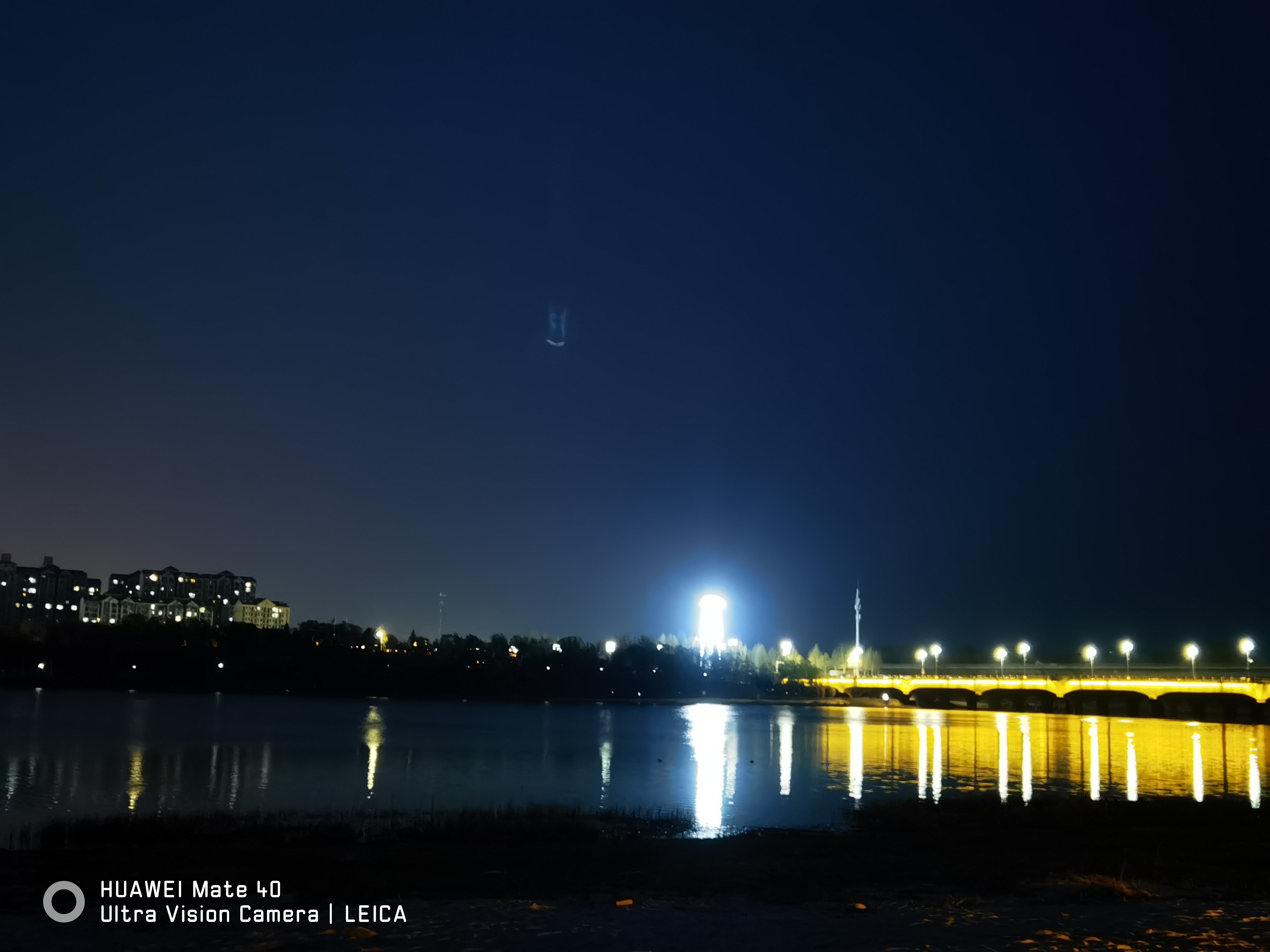 鹤壁鹿台阁夜景图片