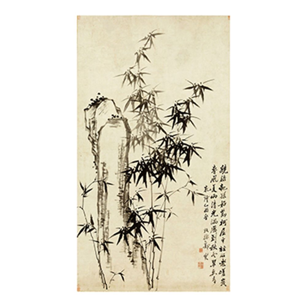 郑板桥墨竹欣赏!装饰学习佳品,70x126厘米!