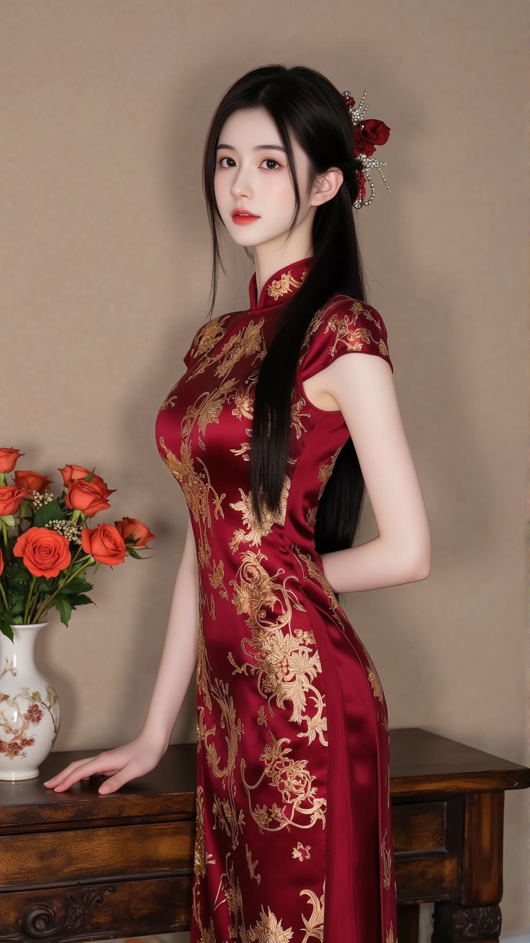 旗袍小姐姐优雅迷人,美得让人心动!