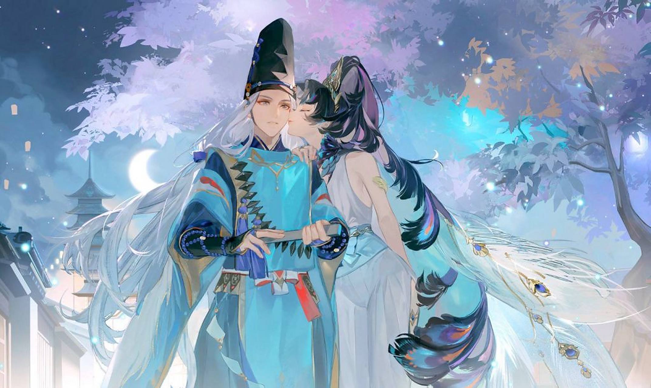 阴阳师#  啊啊啊啊,孔雀明王亲晴明啦! 我叶气的1a,嗯?被缴械了.