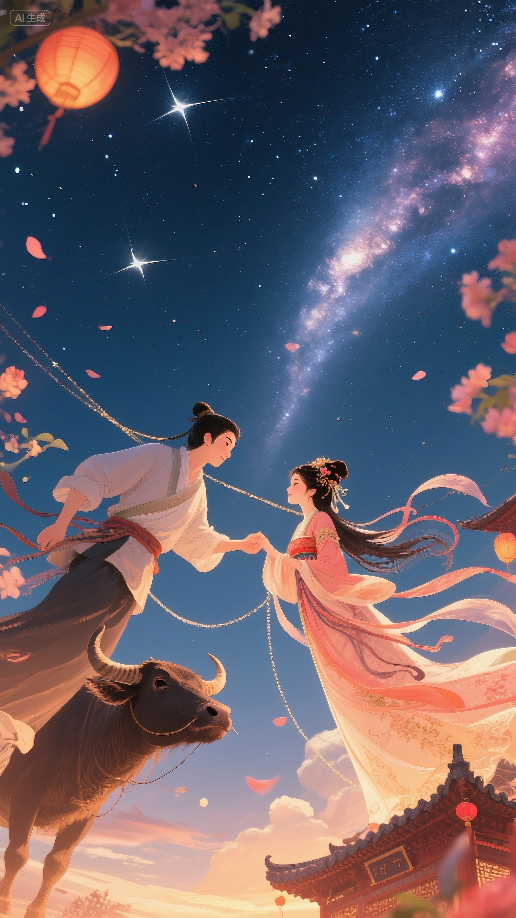 七夕节,又称乞巧节,女儿节,是中国传统节日中最浪漫的一个,源自牛郎