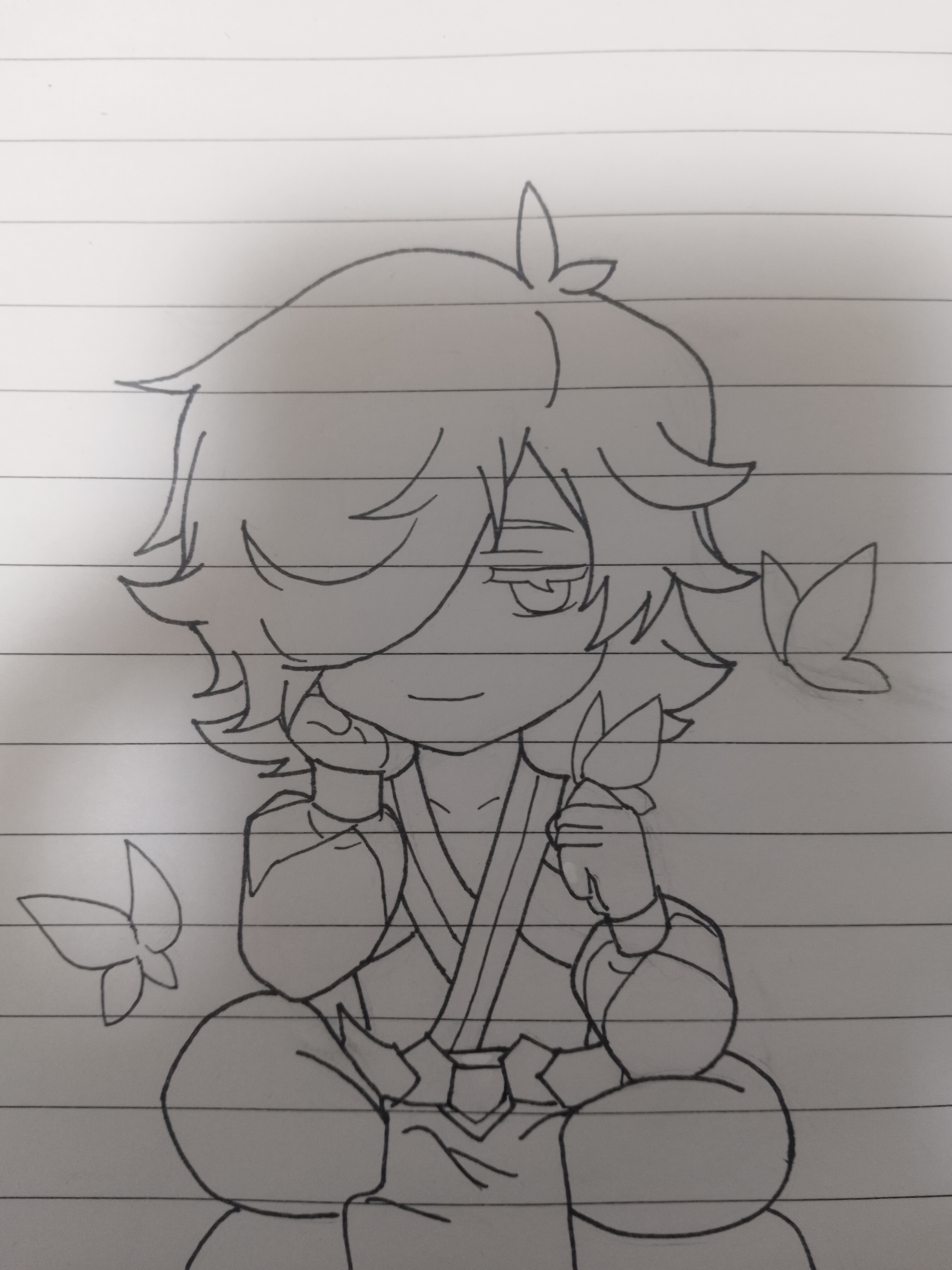 王者荣耀庄周# 以前在电脑上用鼠标画的 问就是无聊