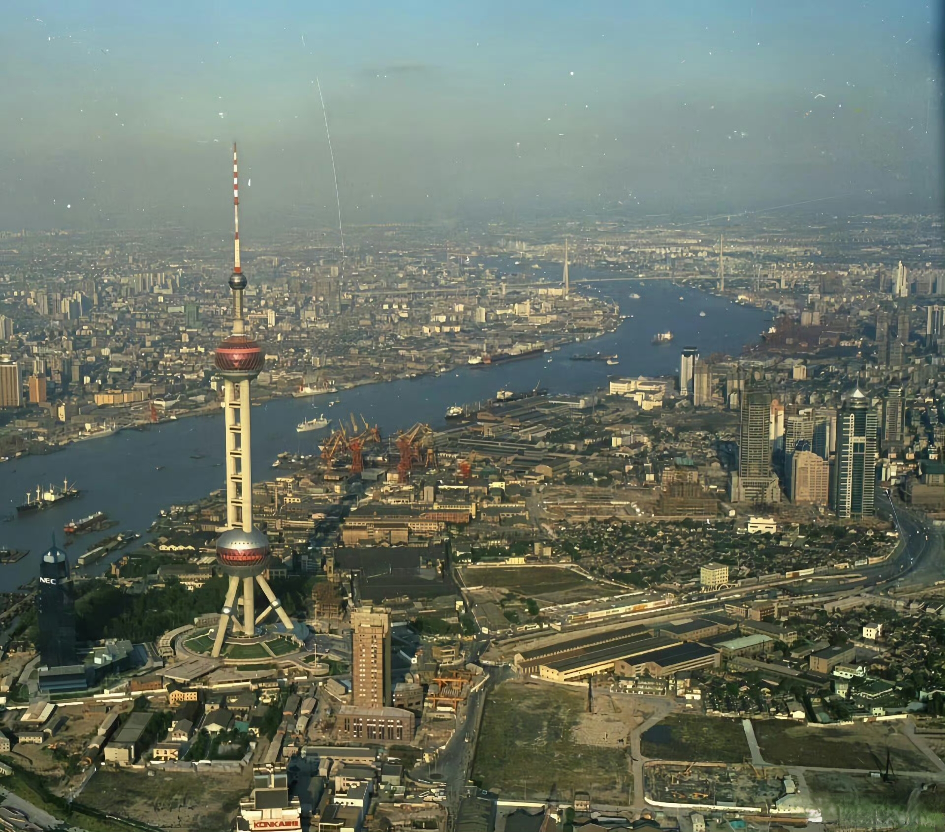 90年代上海夜景图片