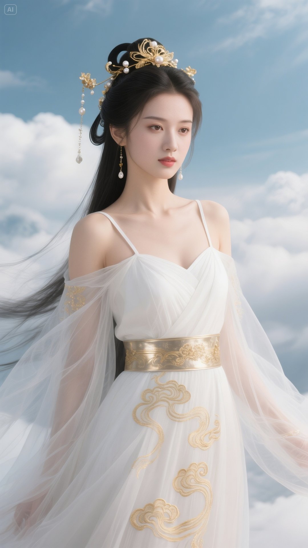 云端仙女,金缕玉衣,翩若惊鸿,宛若游龙