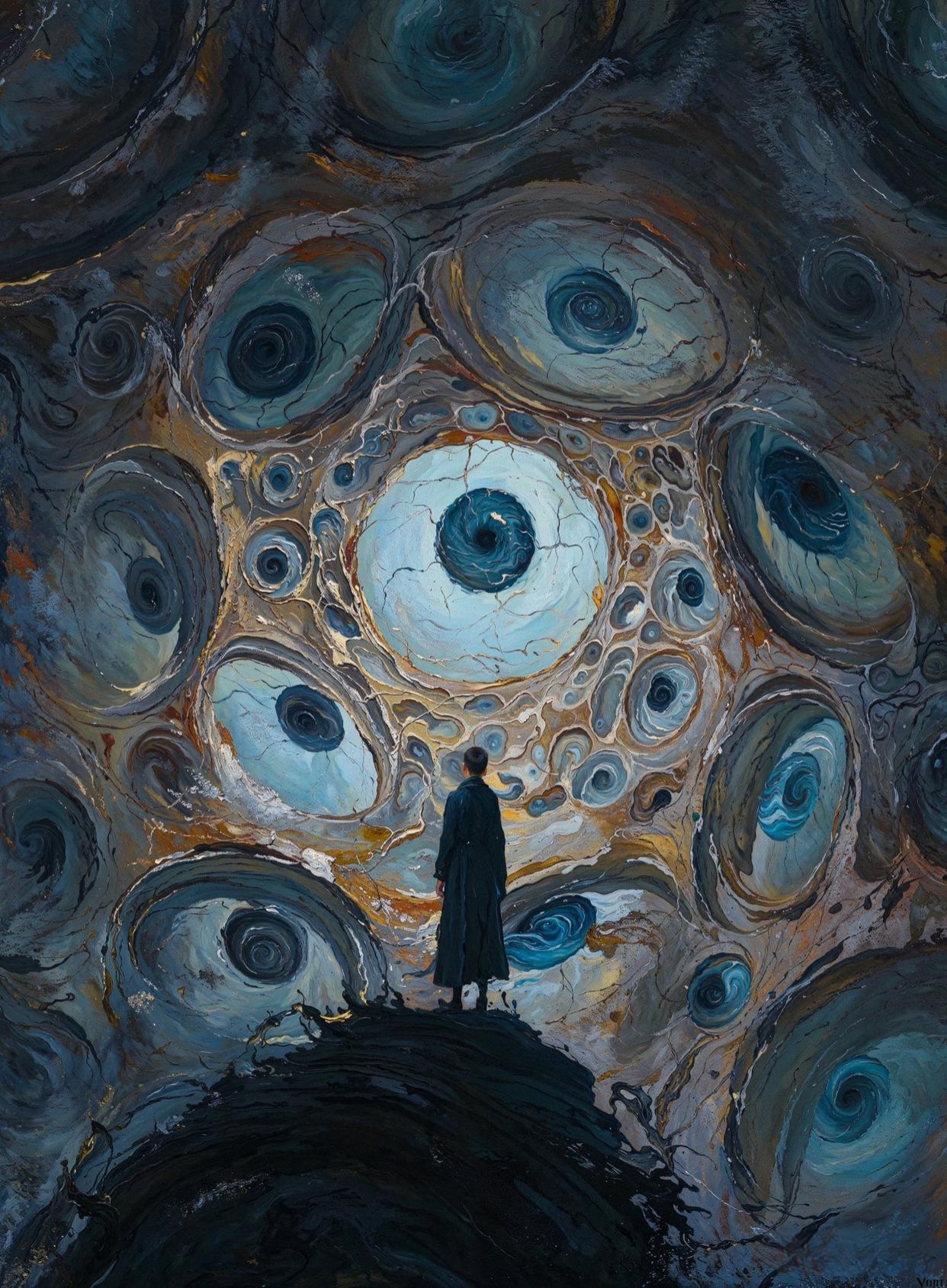 休息之余,携爱妻漫步画廊,瞧瞧这幅画,真是好抽象啊!