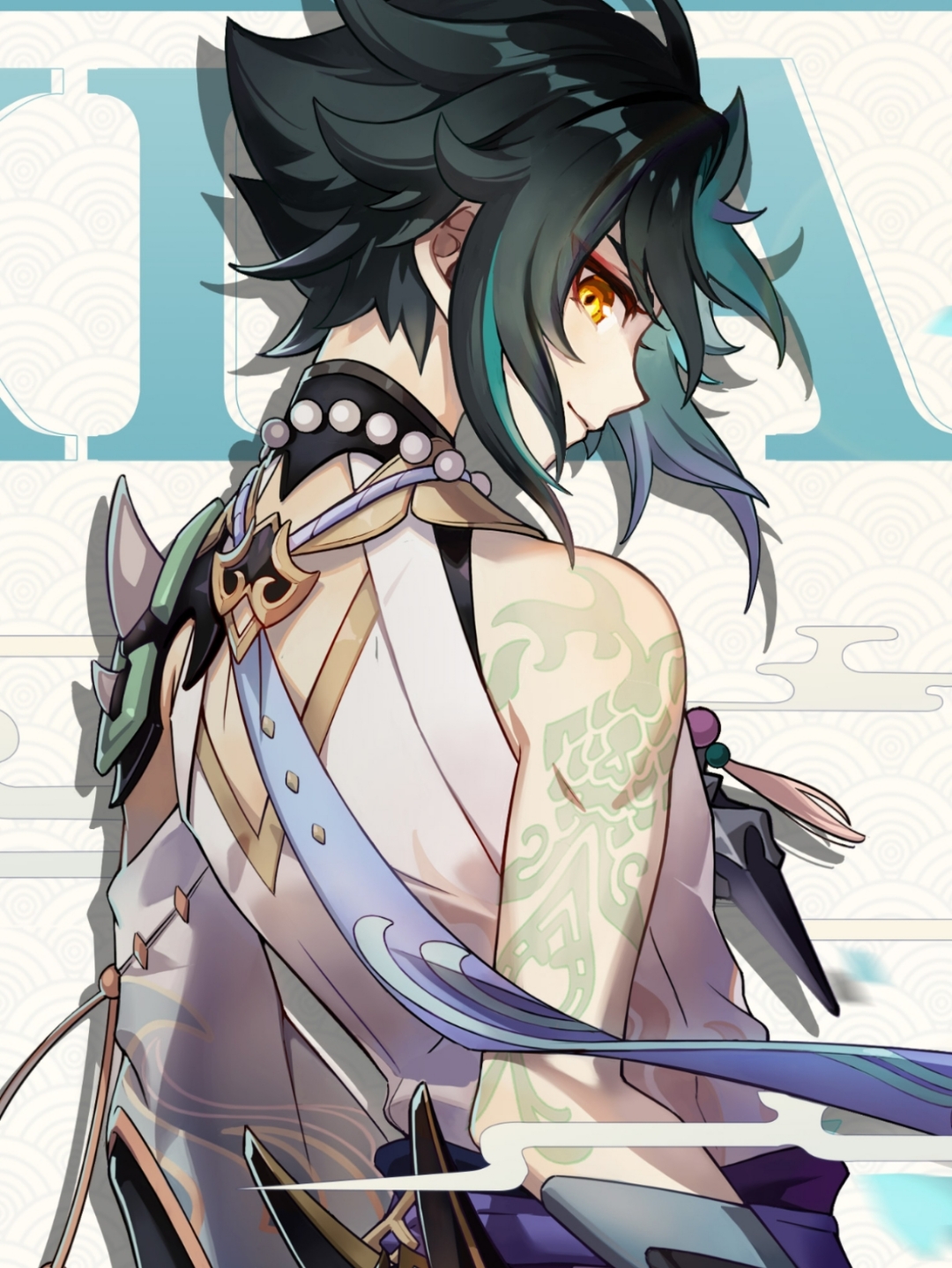 原神魈贺图加璃月美食——杏仁豆腐(魈宝诱捕器) 正好在写作文,直接