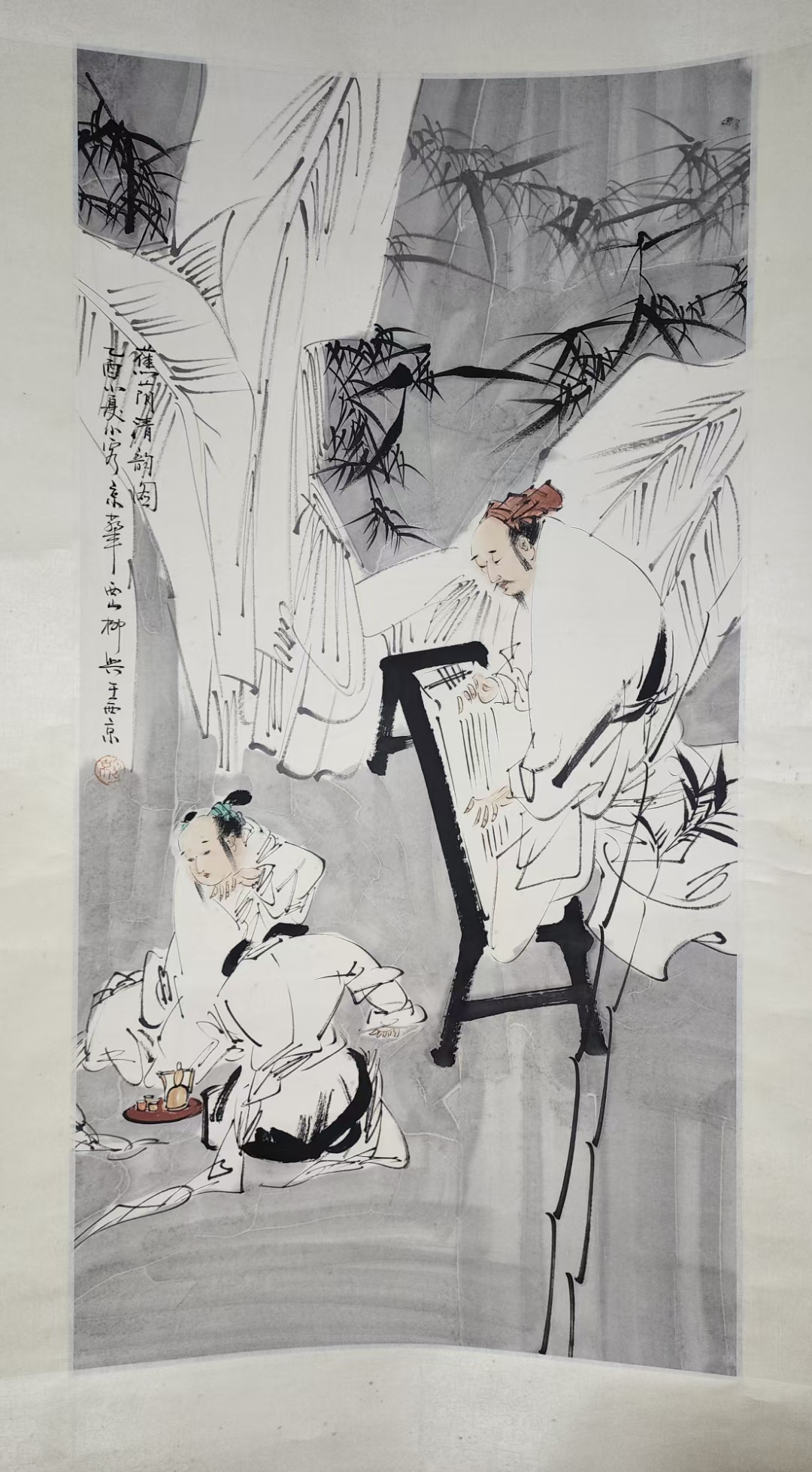 精品收藏 王西京 人物图立轴 . 画心尺寸:98*50.5cm.