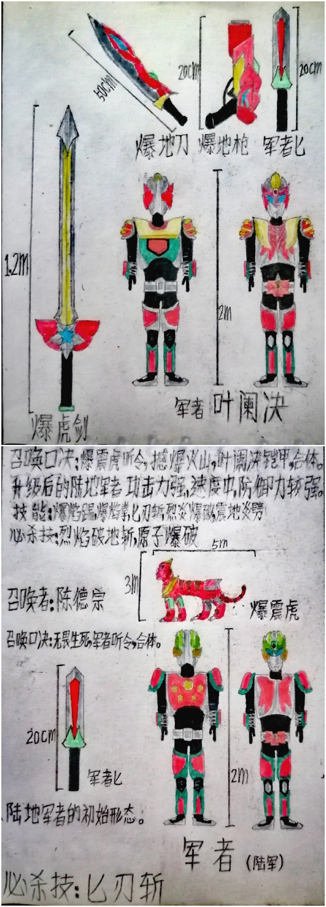 更新,自创的铠甲勇士.