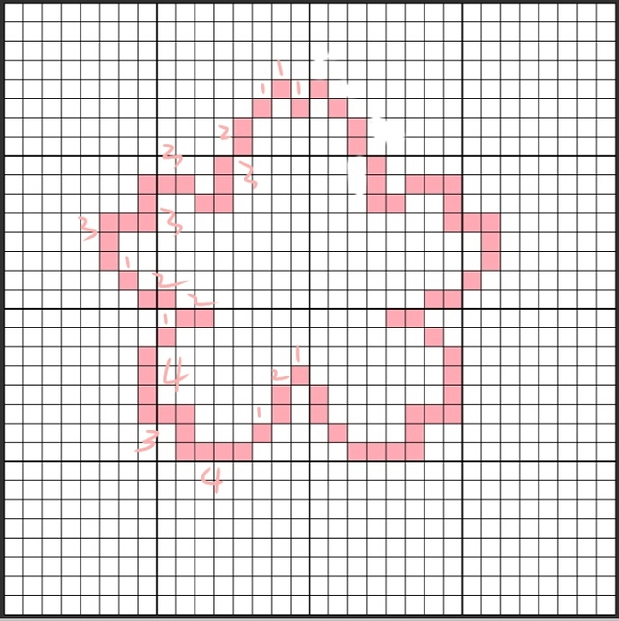 樱花像素画你学会了吗画完提交作业哦
