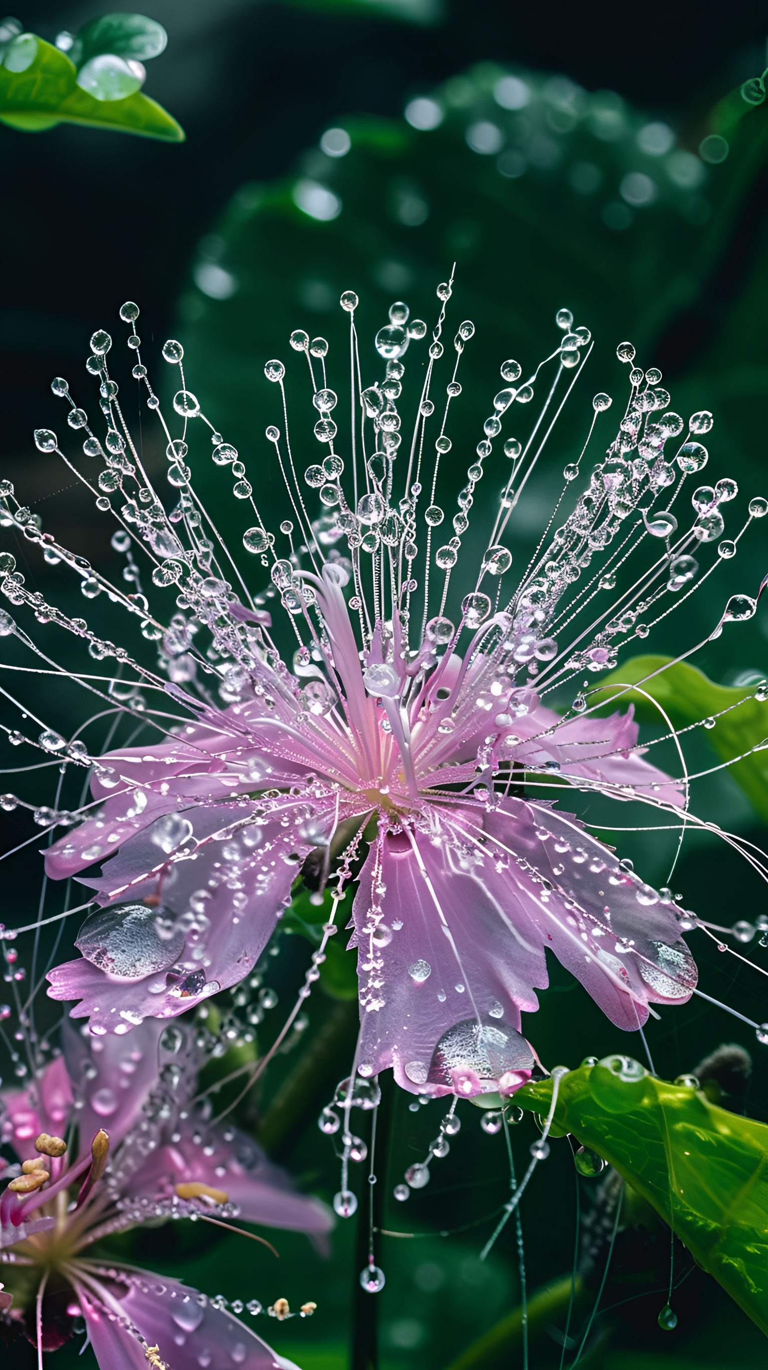 清晨的雨露花草图片图片