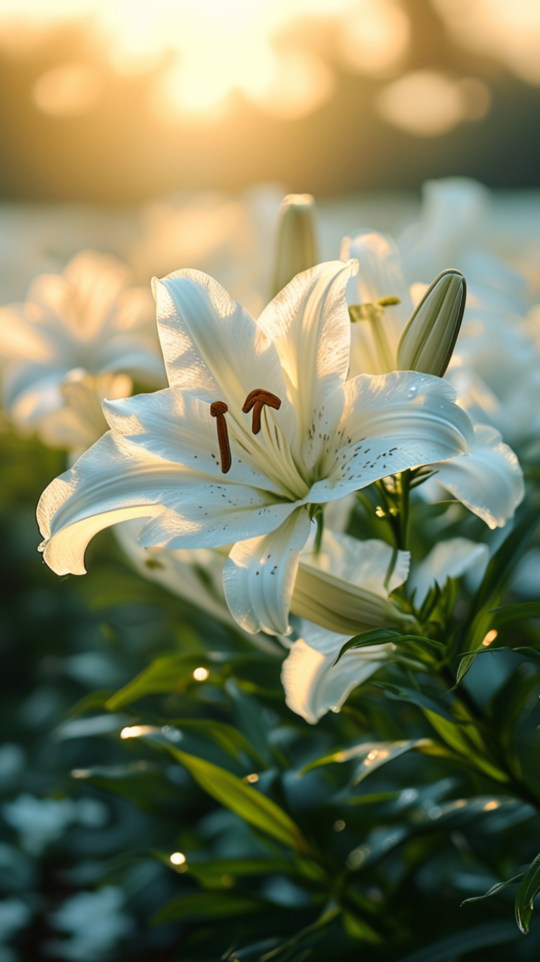 百合花姿态图片