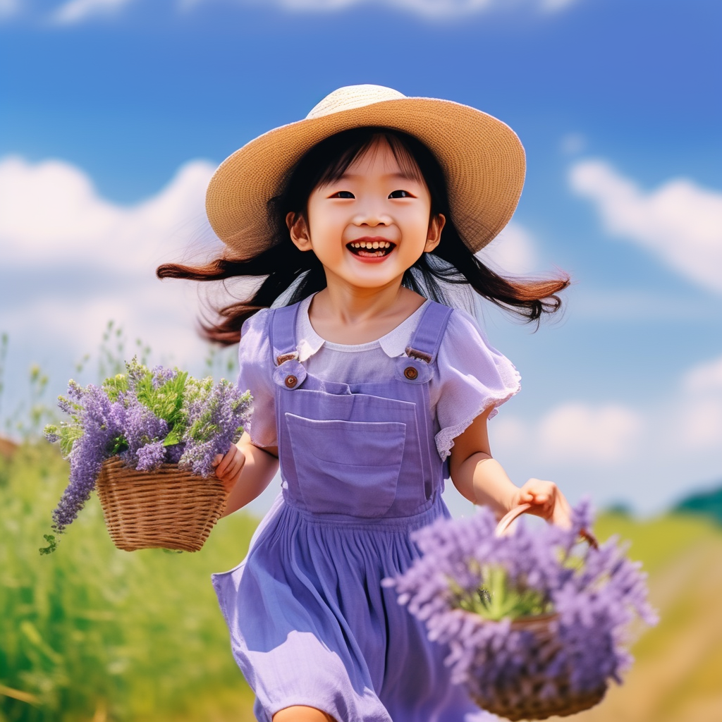 97那个戴着草帽,身穿紫色连衣裙的小女孩,就像是从童话里走出来的